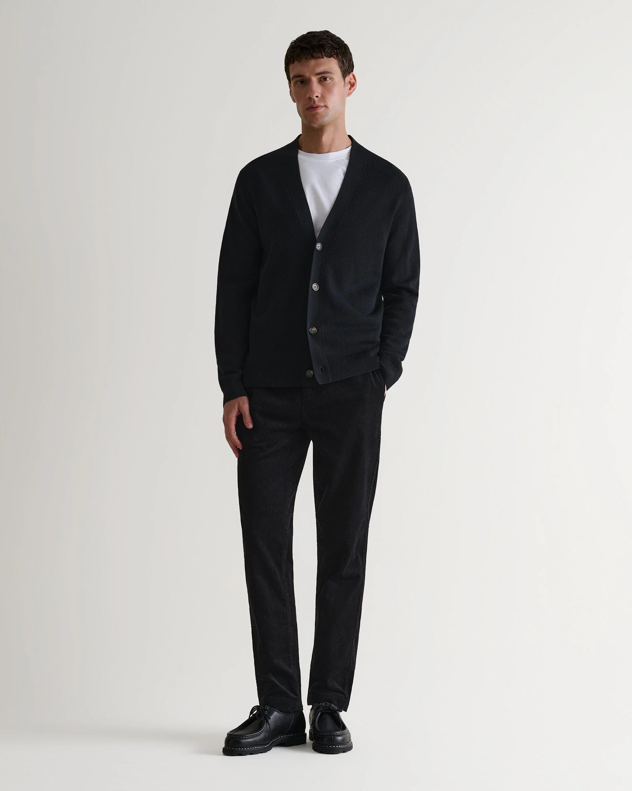 Men's Corduroy Trousers - Black - Image 3