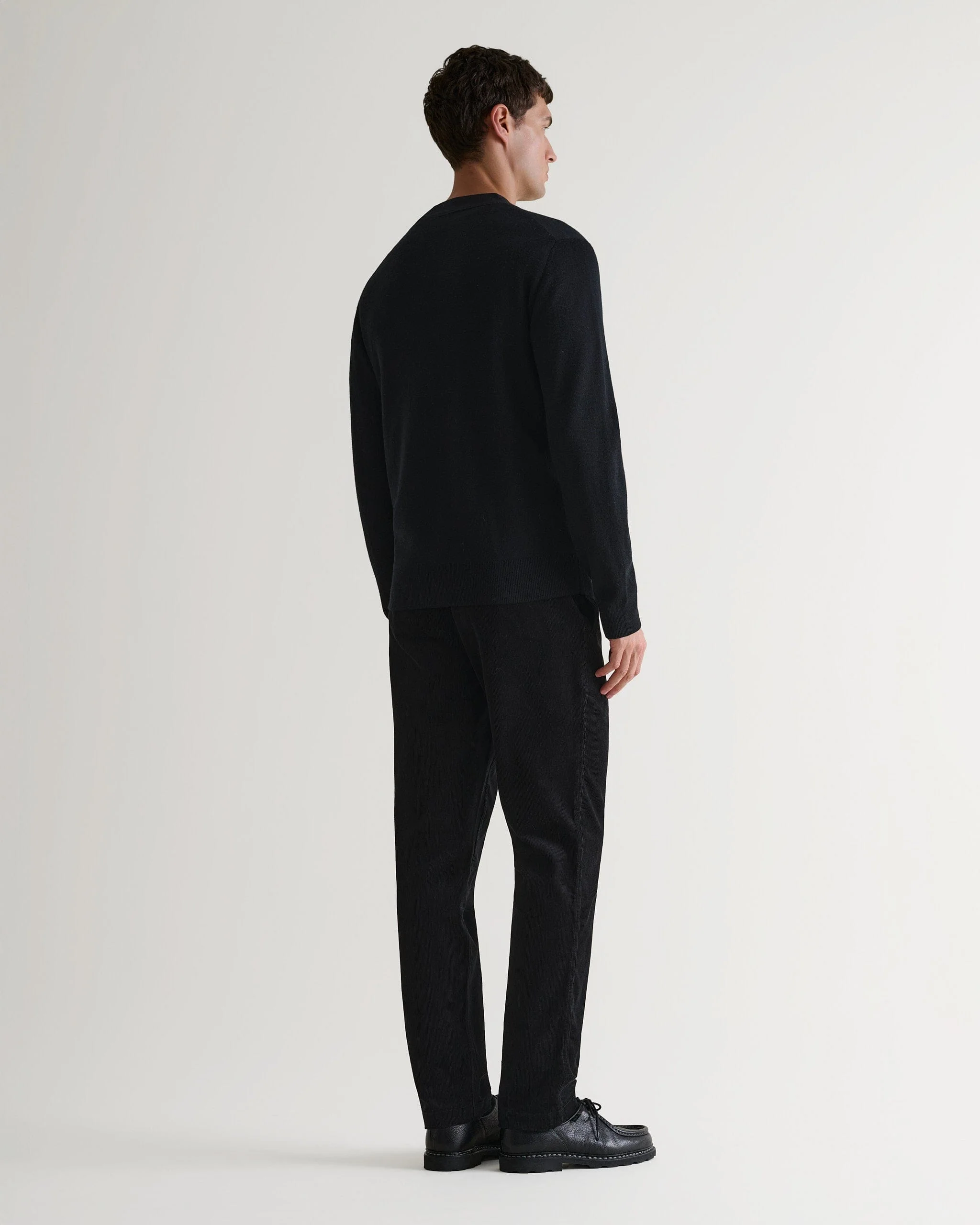 Men's Corduroy Trousers - Black - Image 5