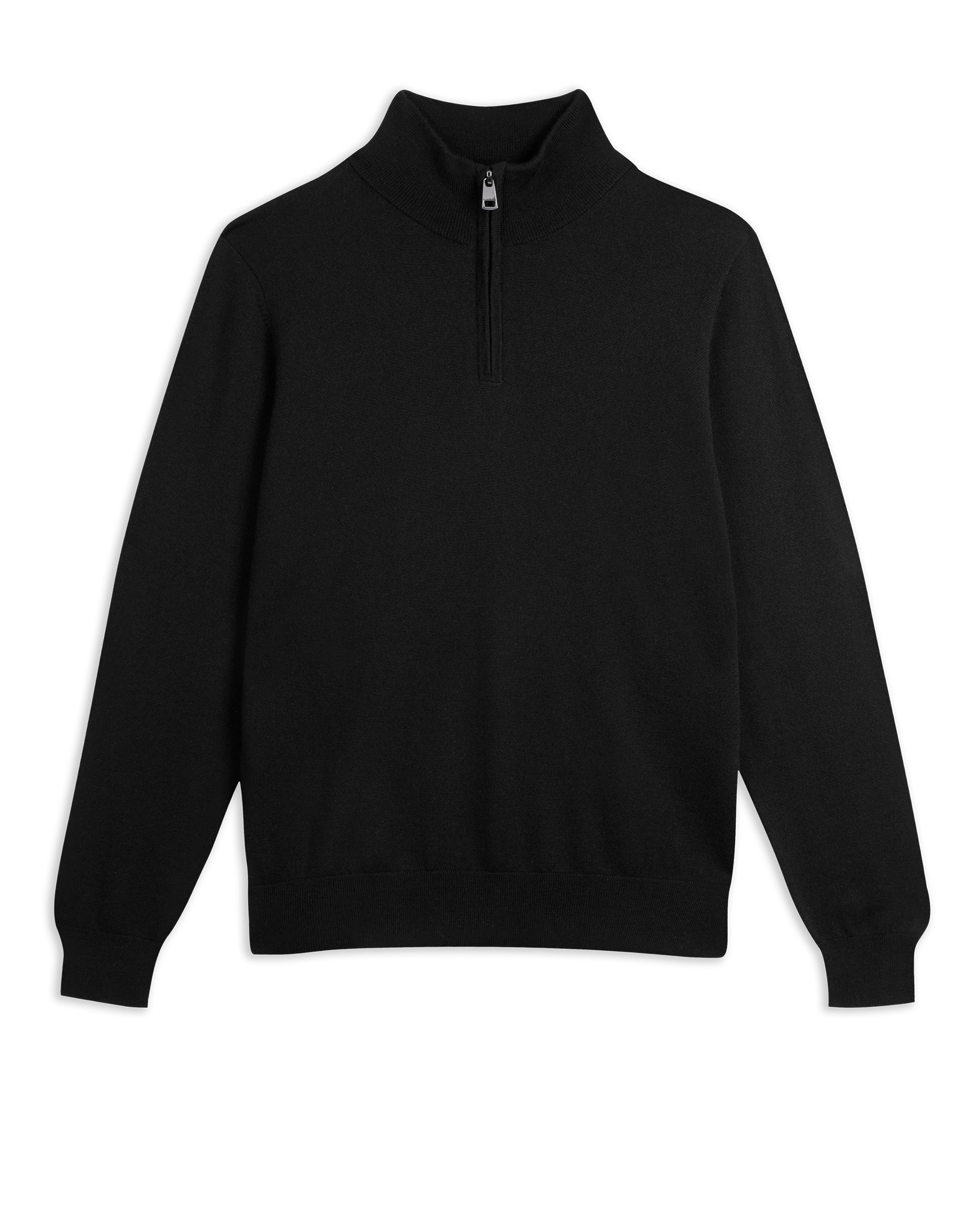 Men's Fine Merino 1/4 Zip Jumper - Image 17