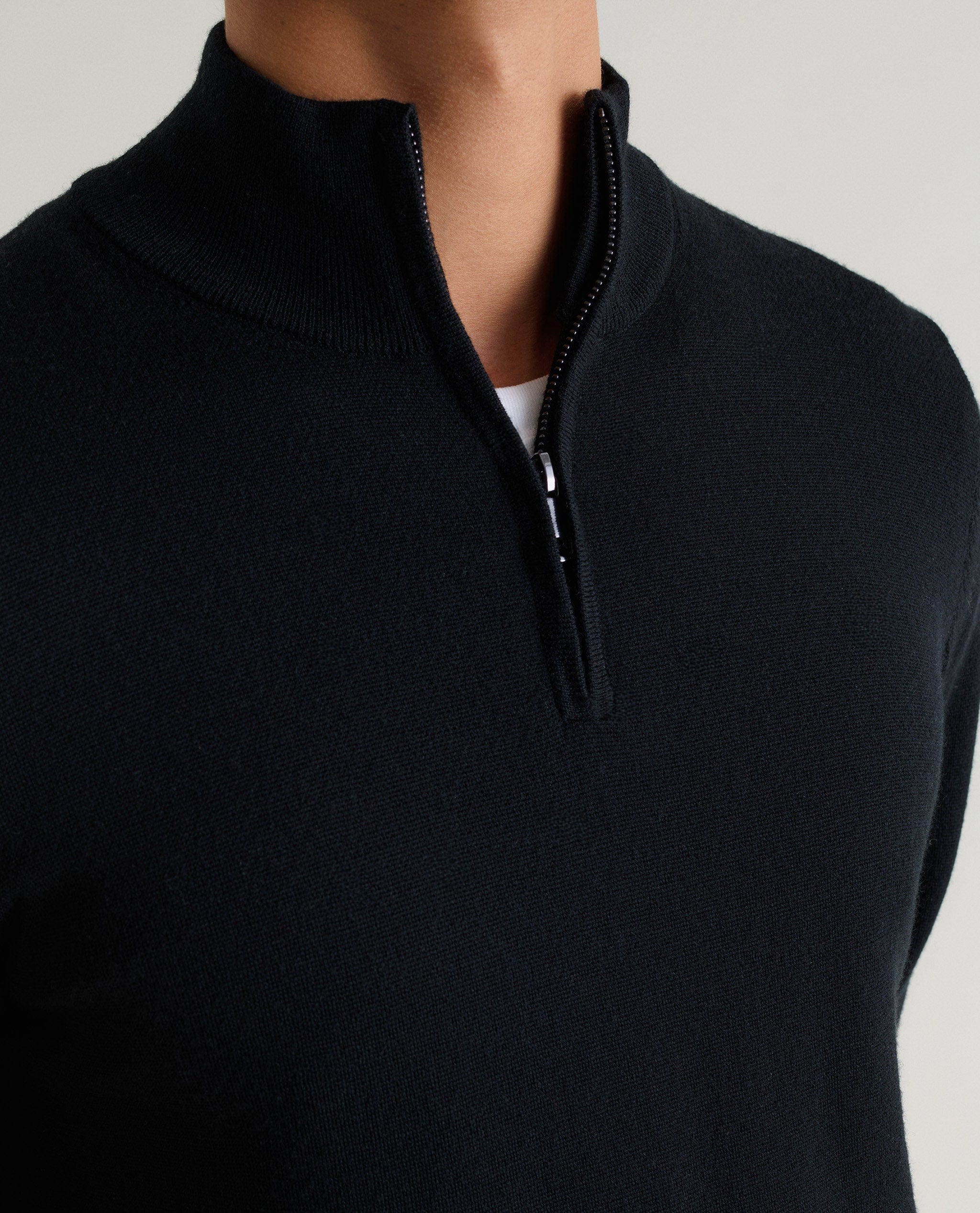 Men's Fine Merino 1/4 Zip Jumper - Image 19