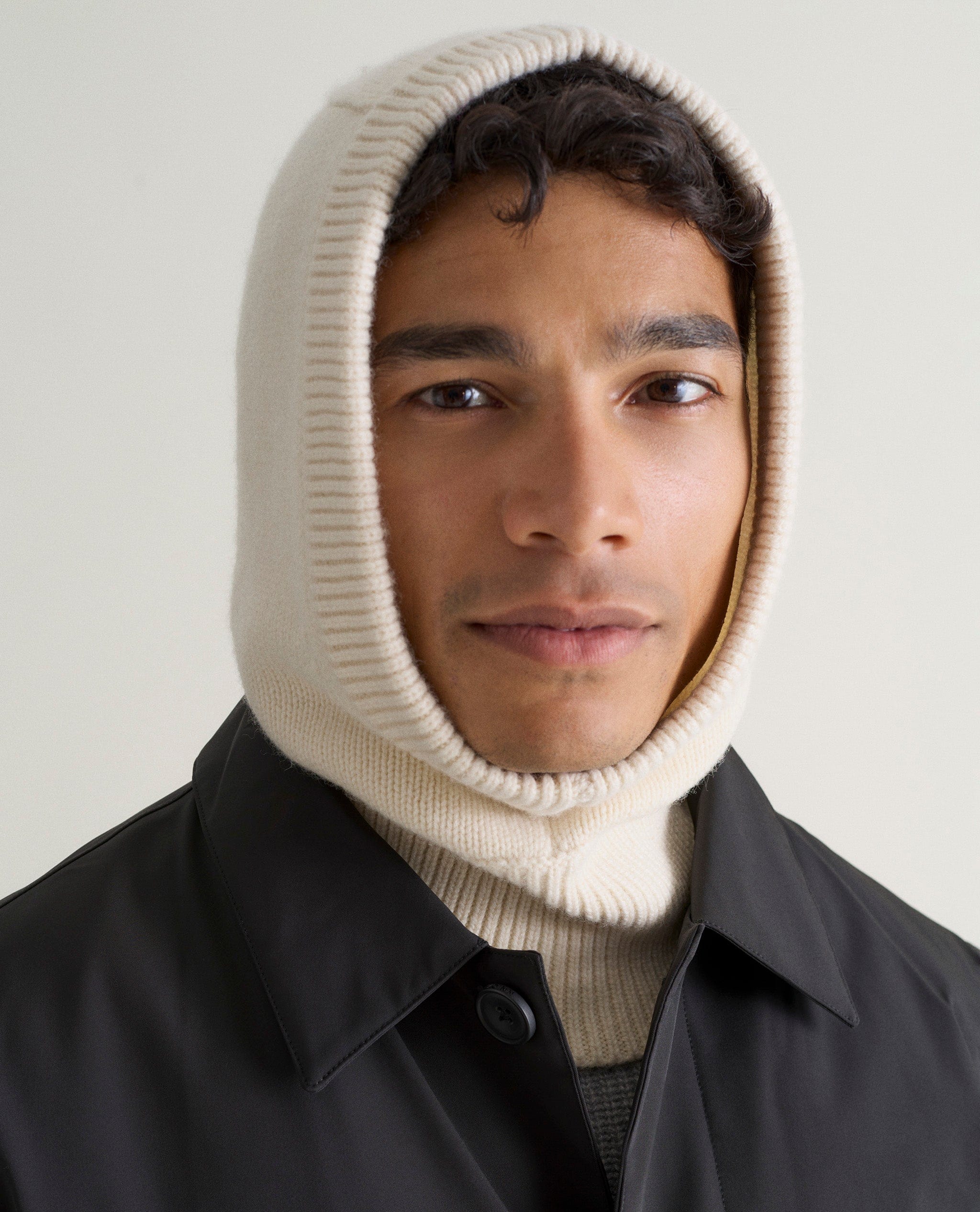 Men's Cashmere Merino Knitted Hood - Image 15