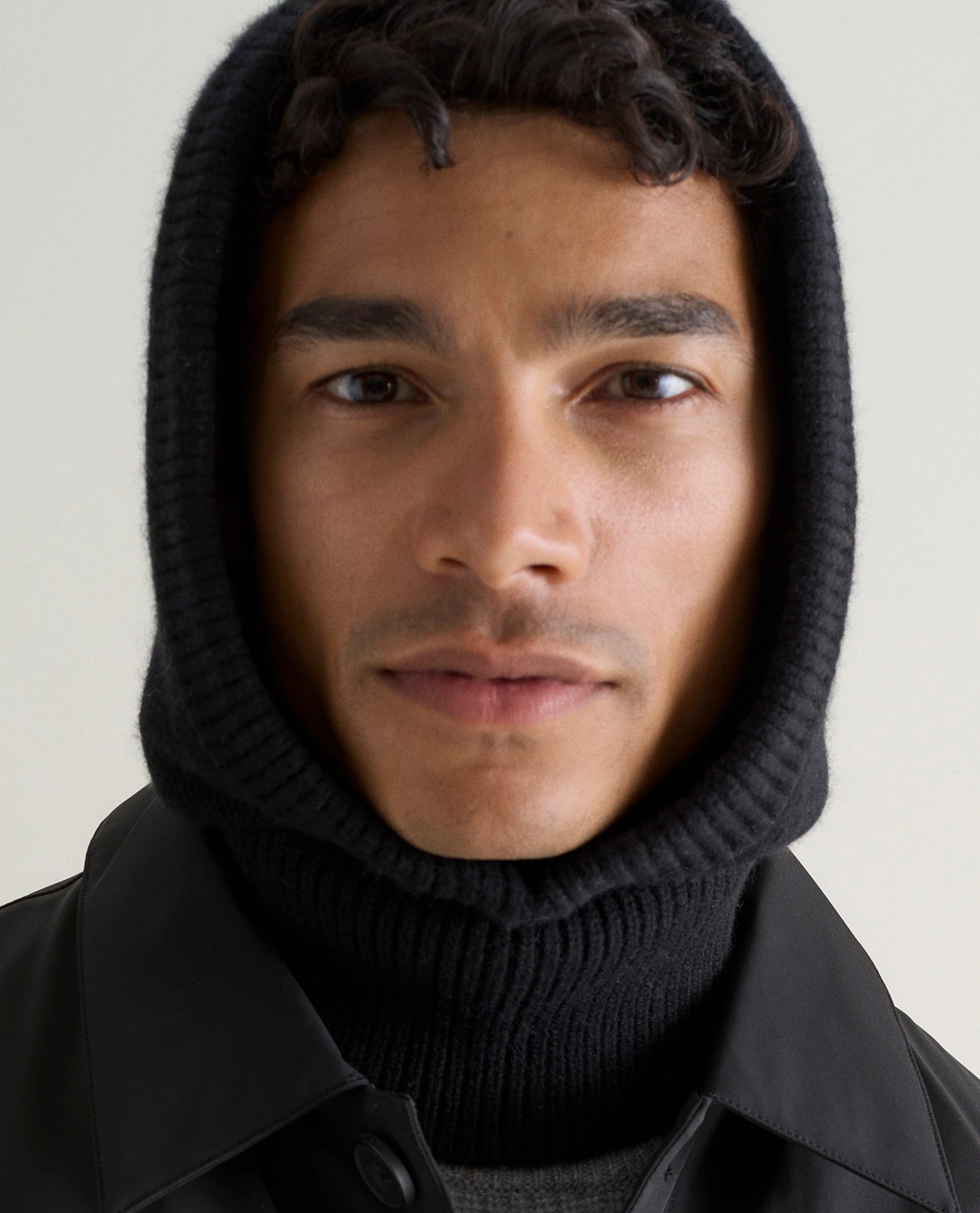 Men's Cashmere Merino Knitted Hood - Image 3