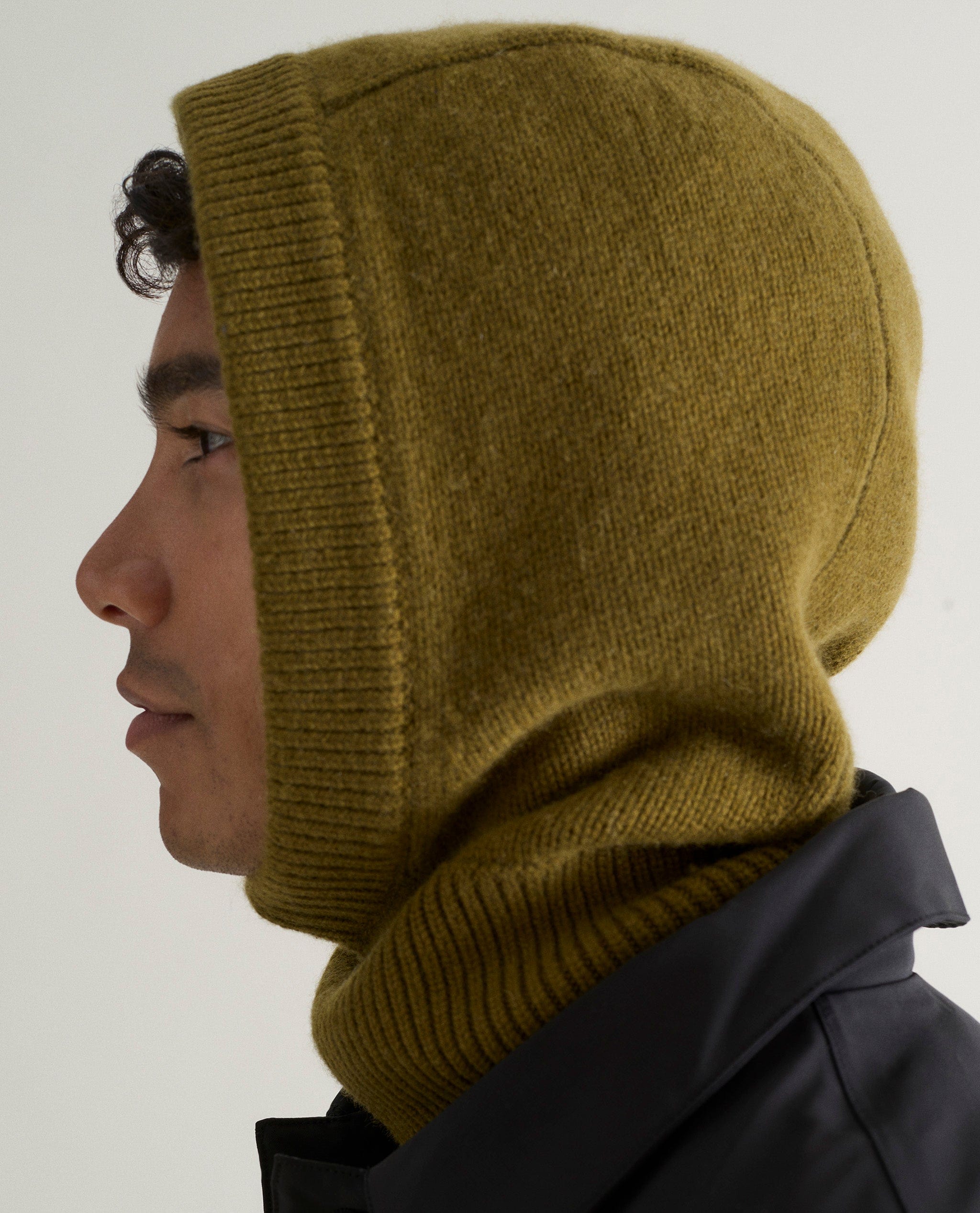 Men's Cashmere Merino Knitted Hood - Image 7
