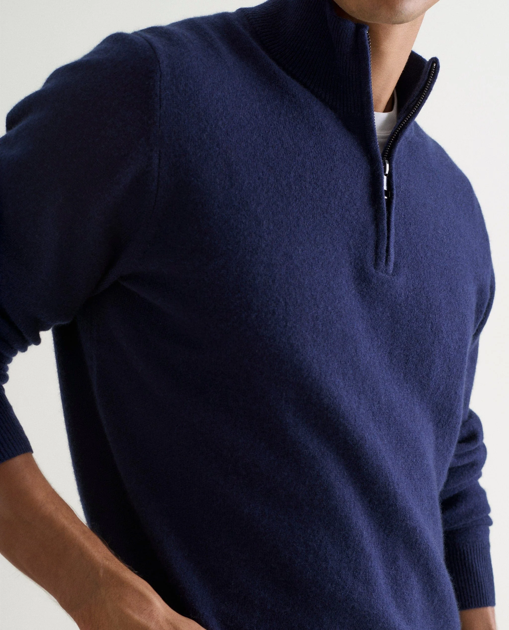 Men's Finest Cashmere 1/4 Zip Jumper - Image 12