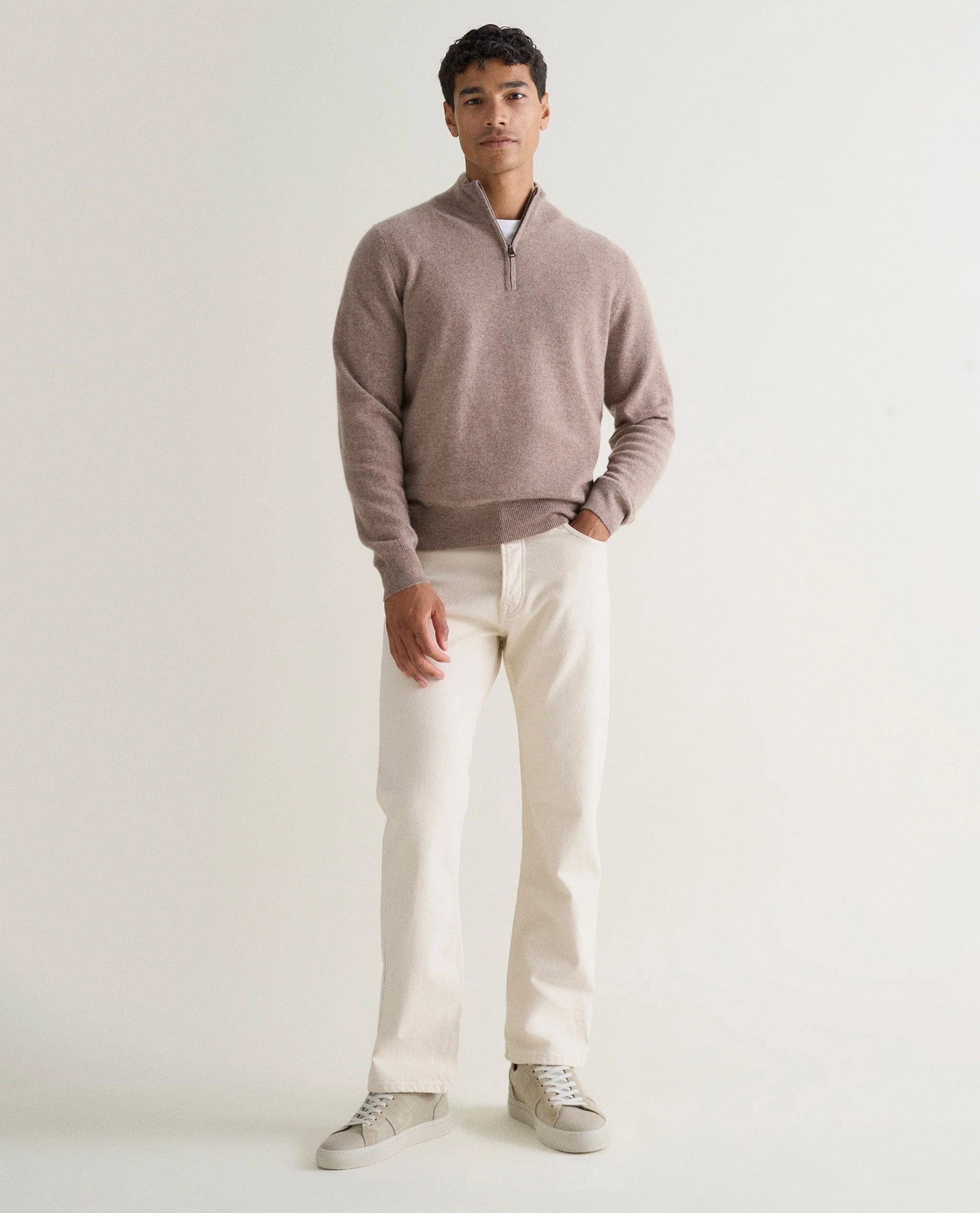 Men's Finest Cashmere 1/4 Zip Jumper - Image 14