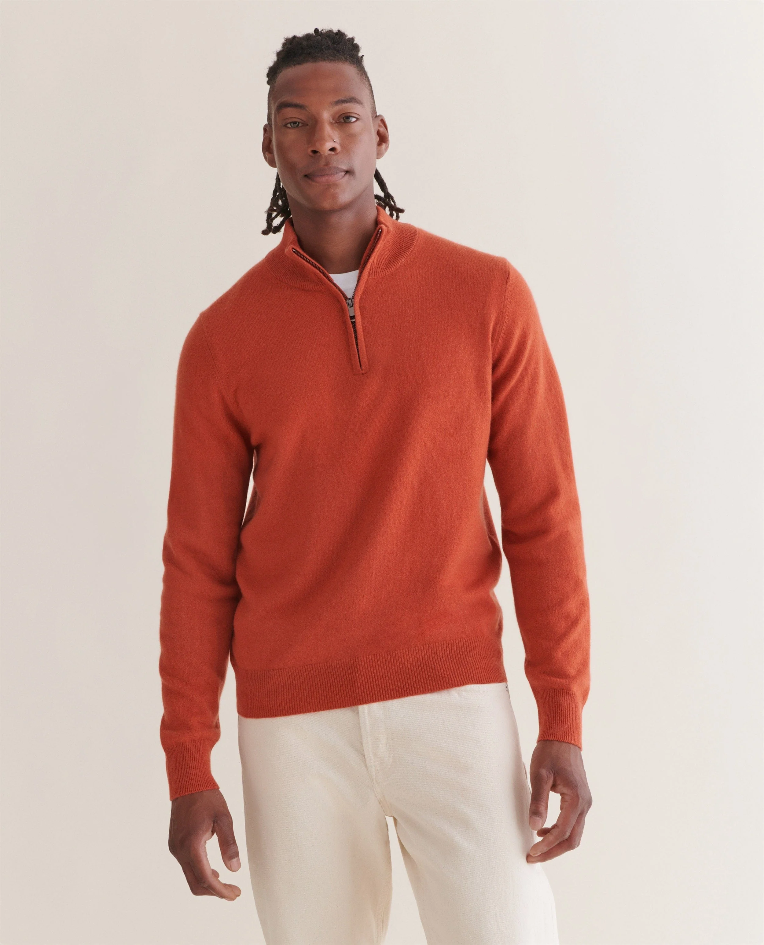 Men's Finest Cashmere 1/4 Zip Jumper - Image 20