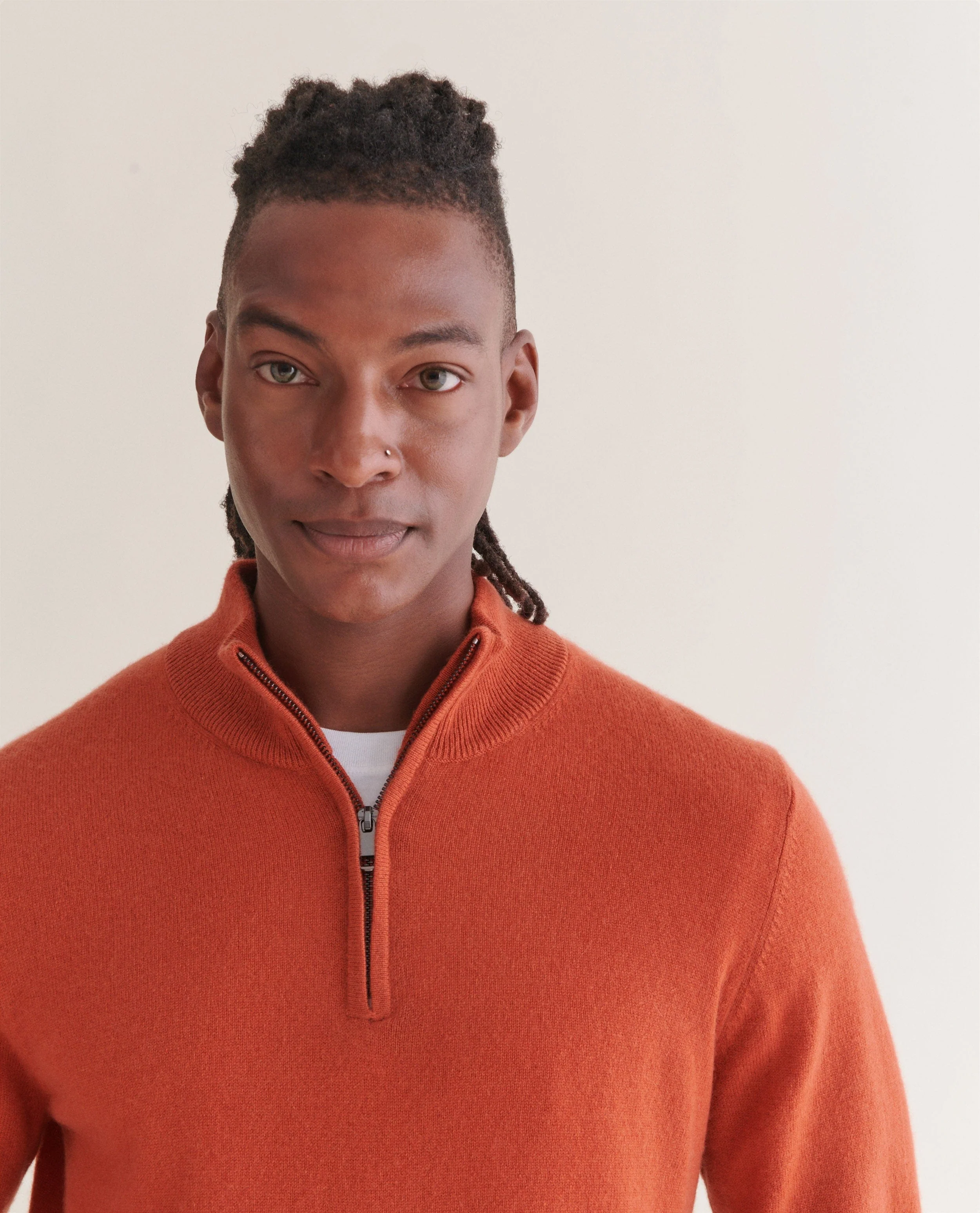 Men's Finest Cashmere 1/4 Zip Jumper - Image 23