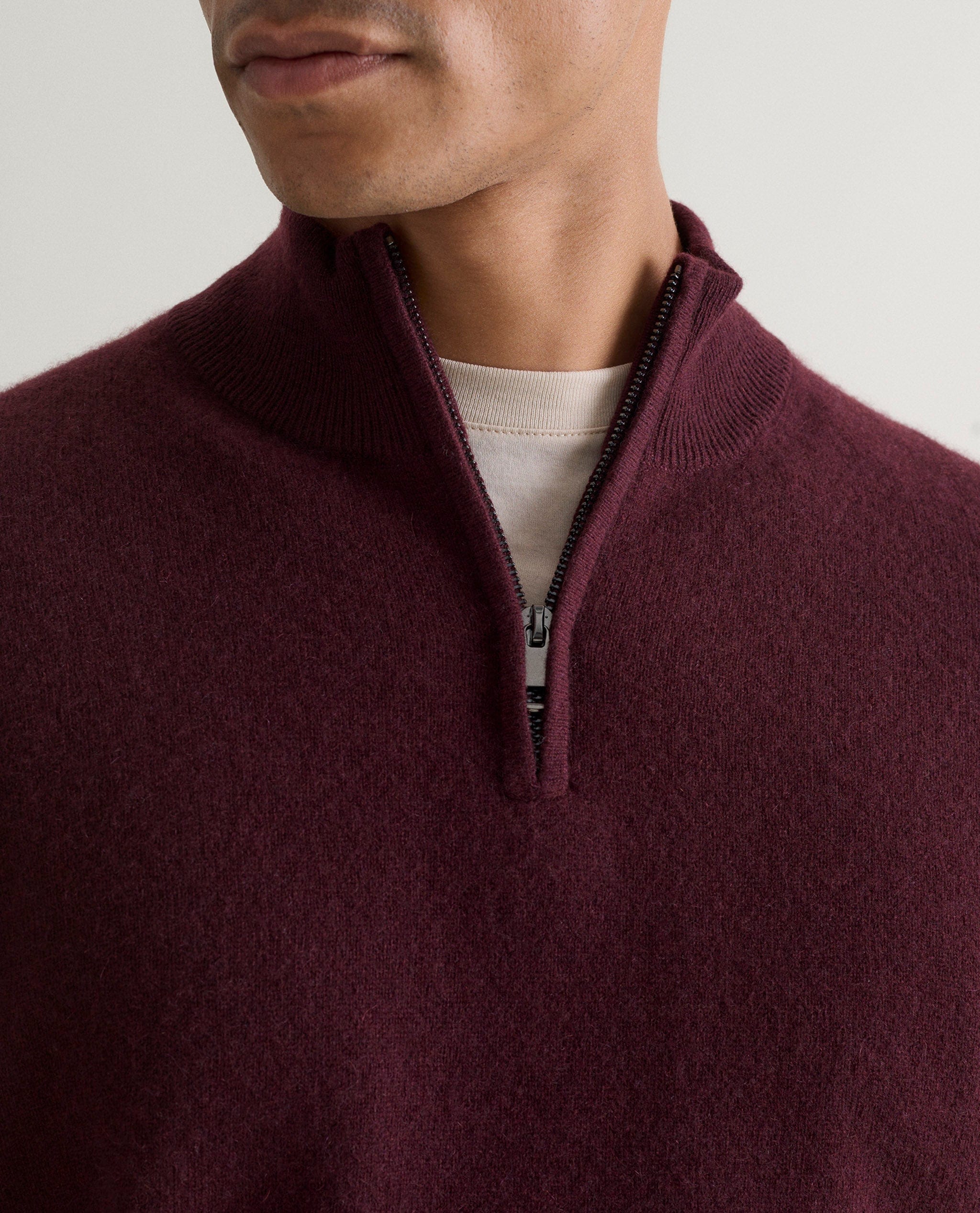 Men's Finest Cashmere 1/4 Zip Jumper - Image 27