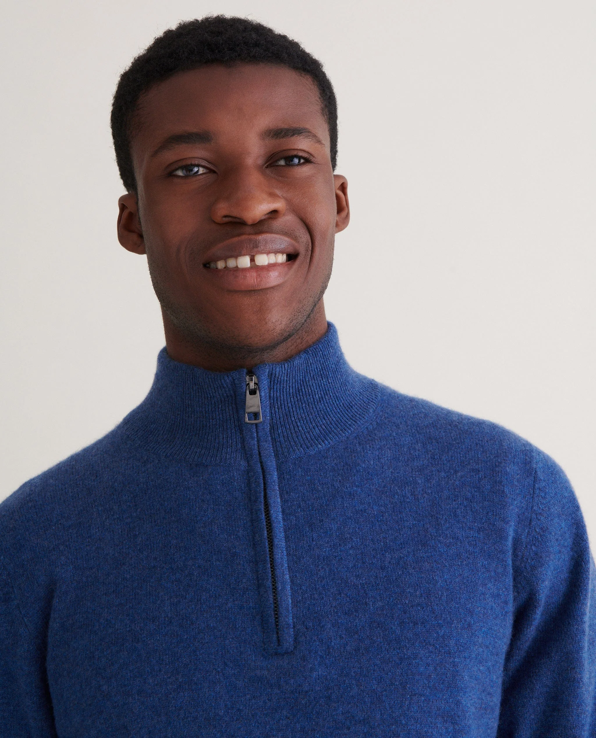 Men's Finest Cashmere 1/4 Zip Jumper - Image 44