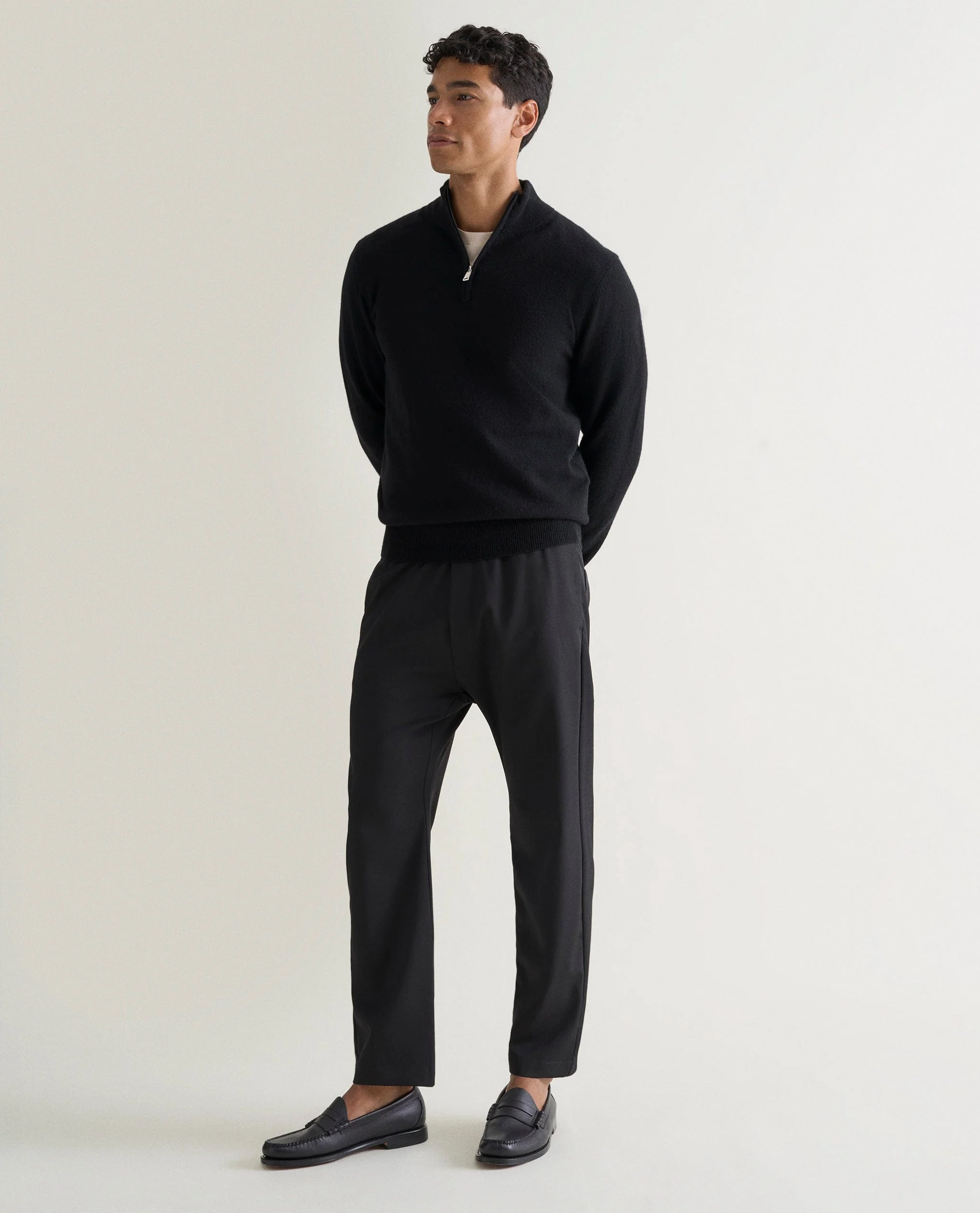 Men's Finest Cashmere 1/4 Zip Jumper - Image 45