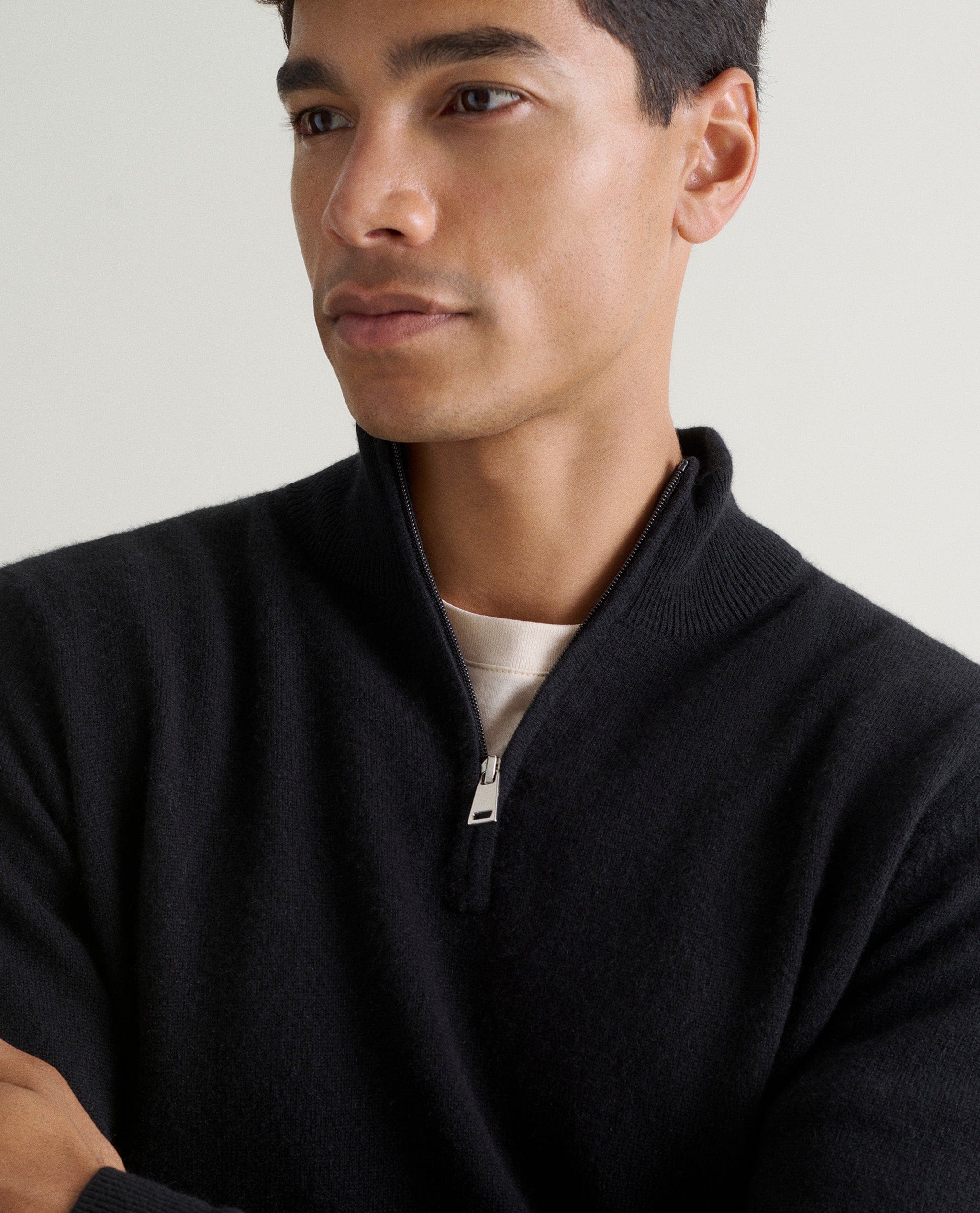 Men's Finest Cashmere 1/4 Zip Jumper - Image 48