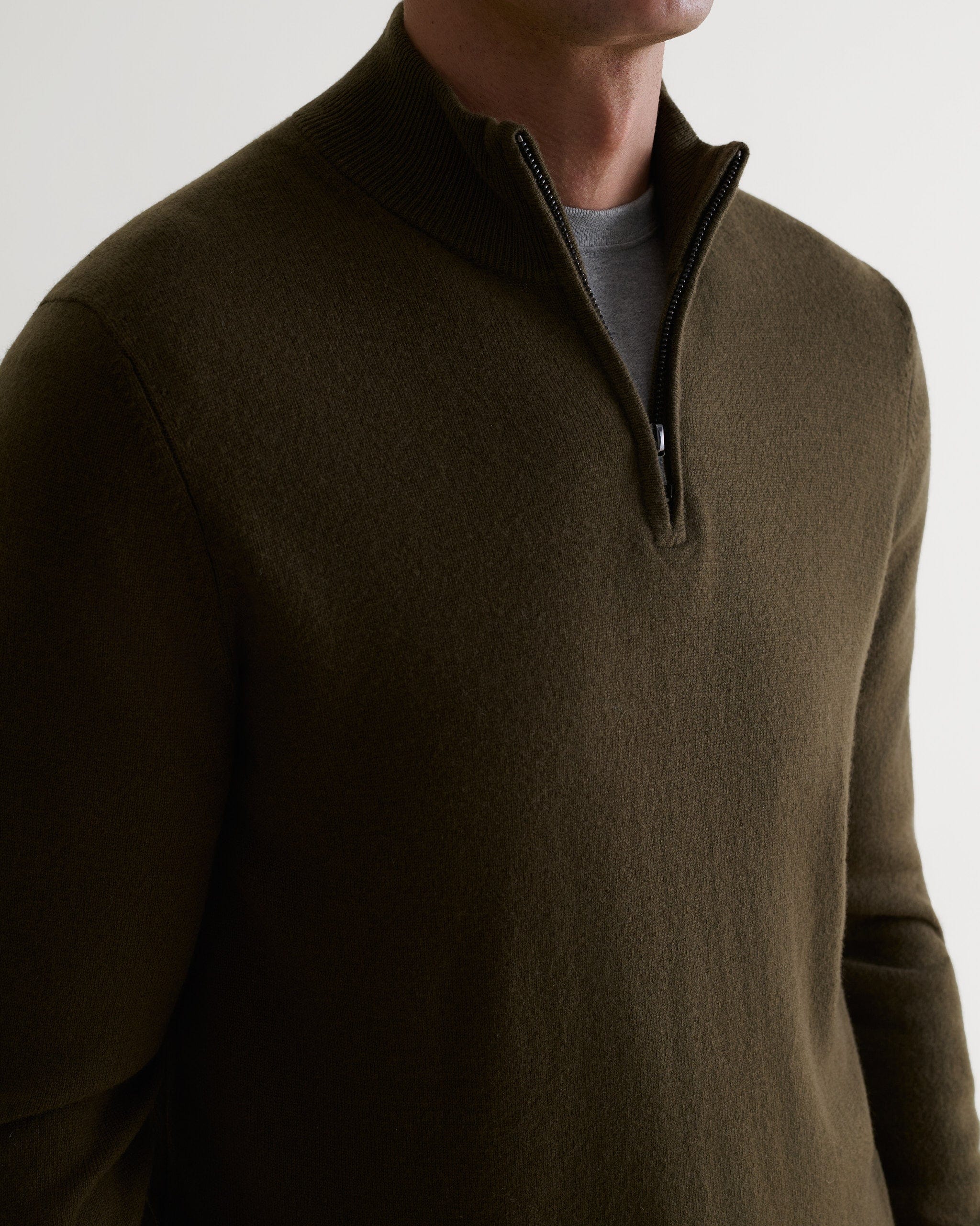 Men's Finest Cashmere 1/4 Zip Jumper - Image 5