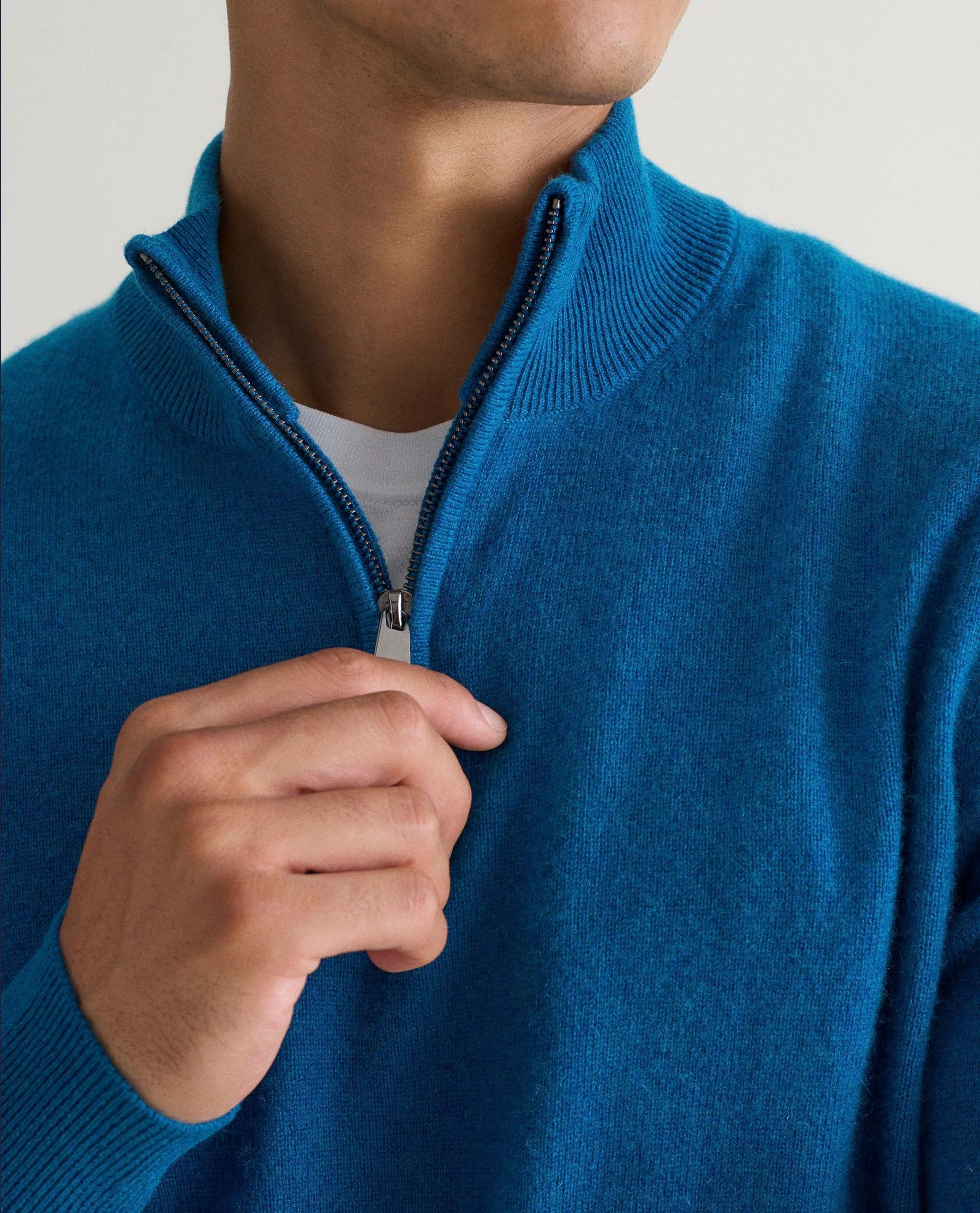 Men's Finest Cashmere 1/4 Zip Jumper - Image 53