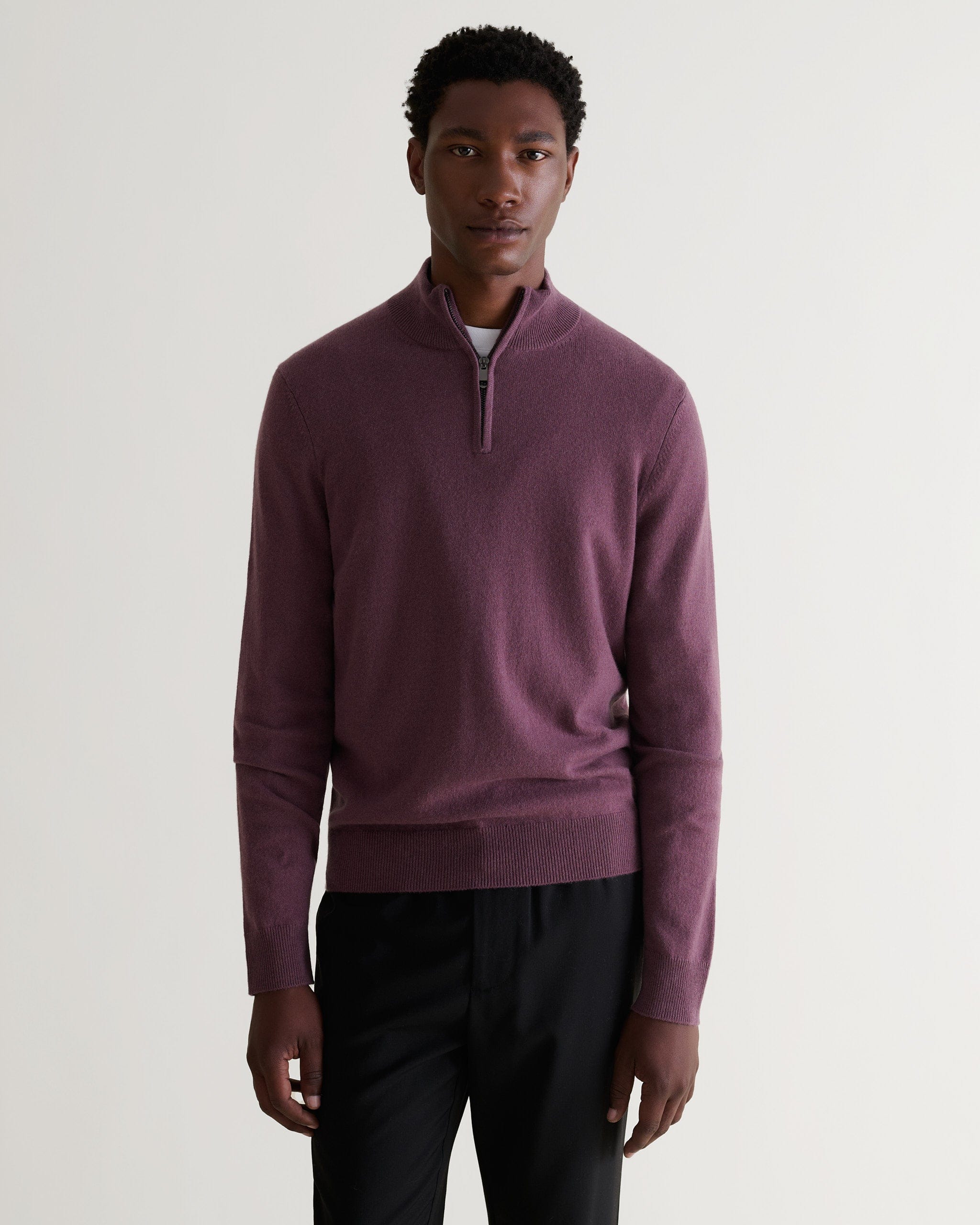 Men's Finest Cashmere 1/4 Zip Jumper - Image 9