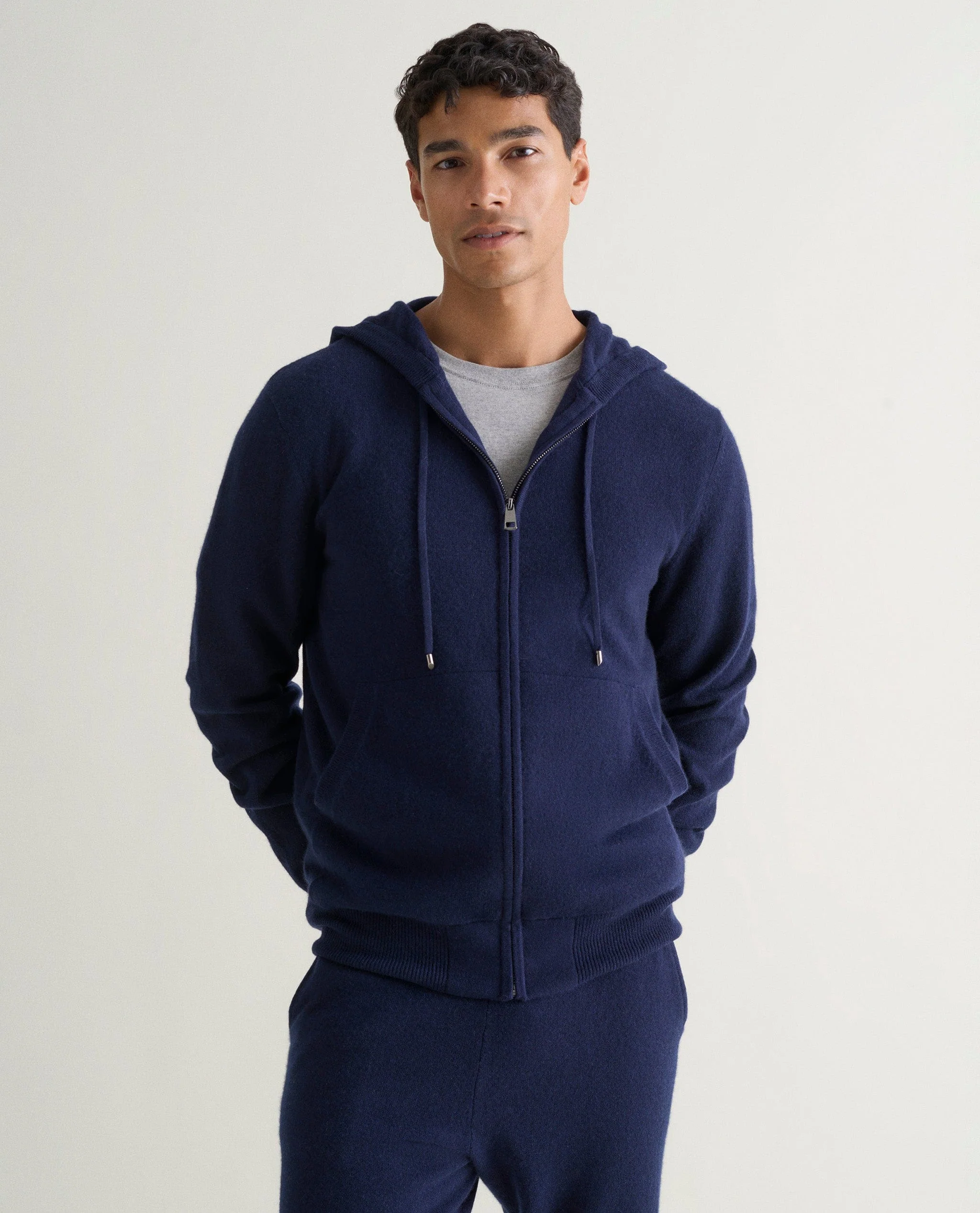 Men's Finest Cashmere Full Zip Hoodie - Image 11