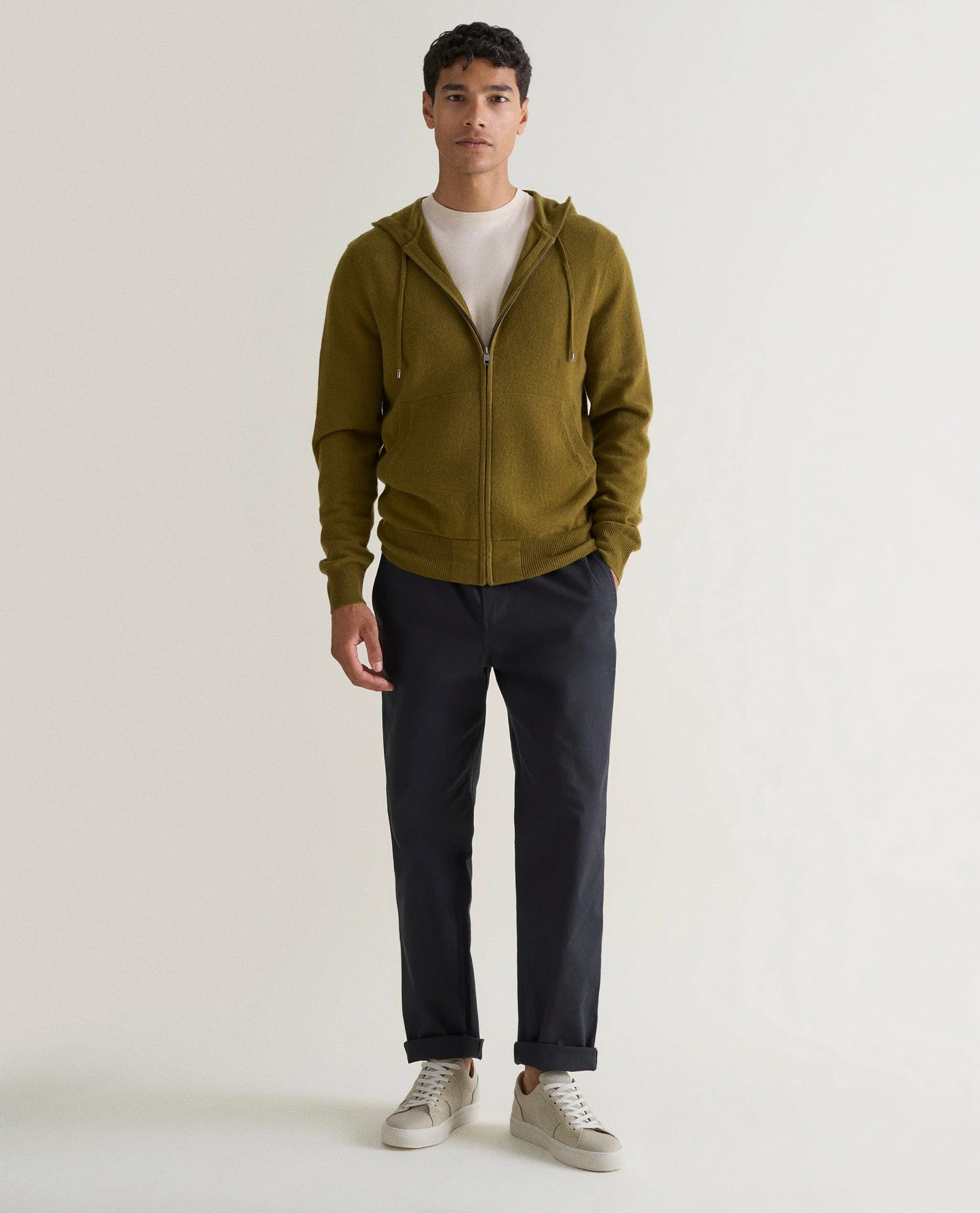 Men's Finest Cashmere Full Zip Hoodie - Image 16