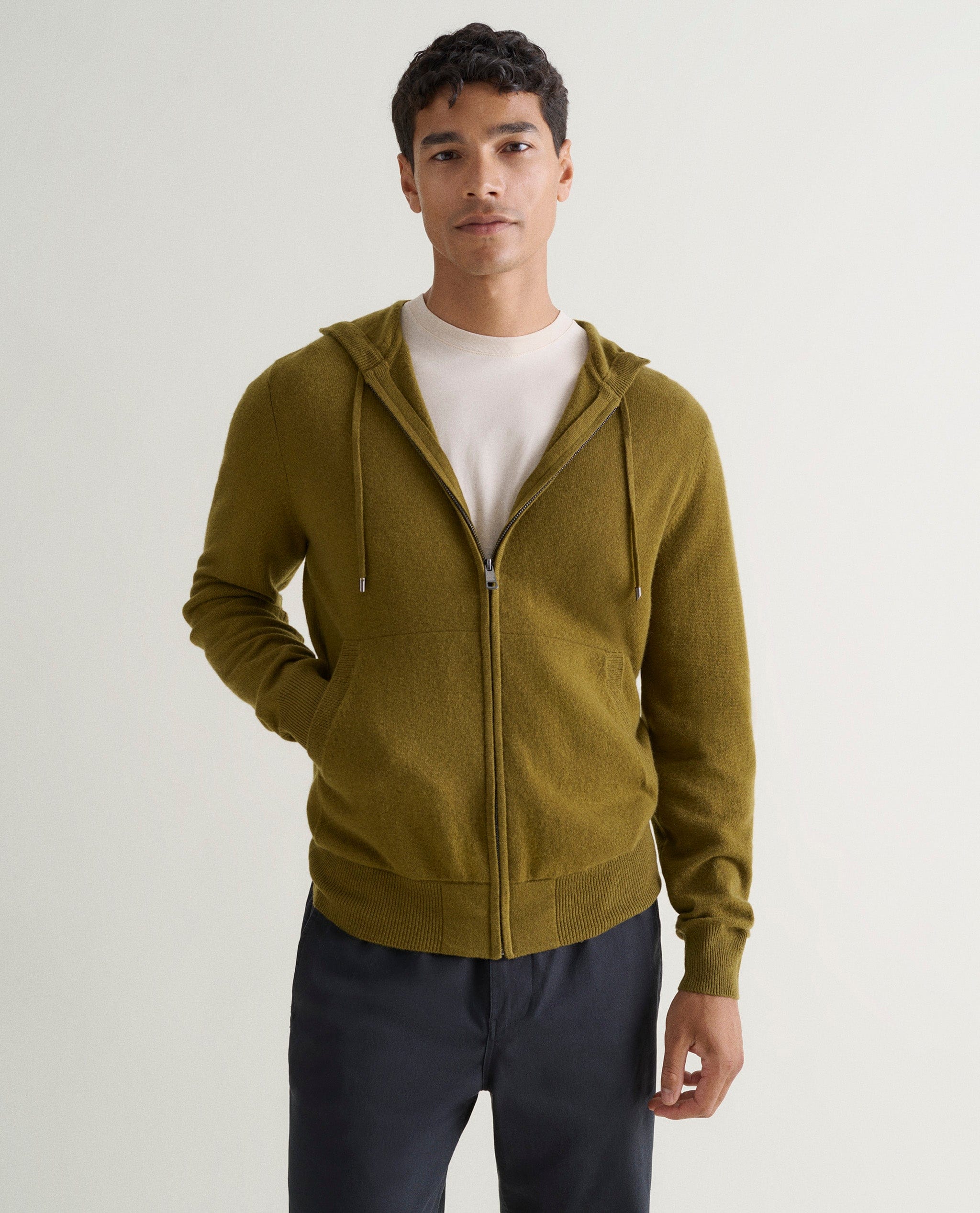 Men's Finest Cashmere Full Zip Hoodie - Image 18