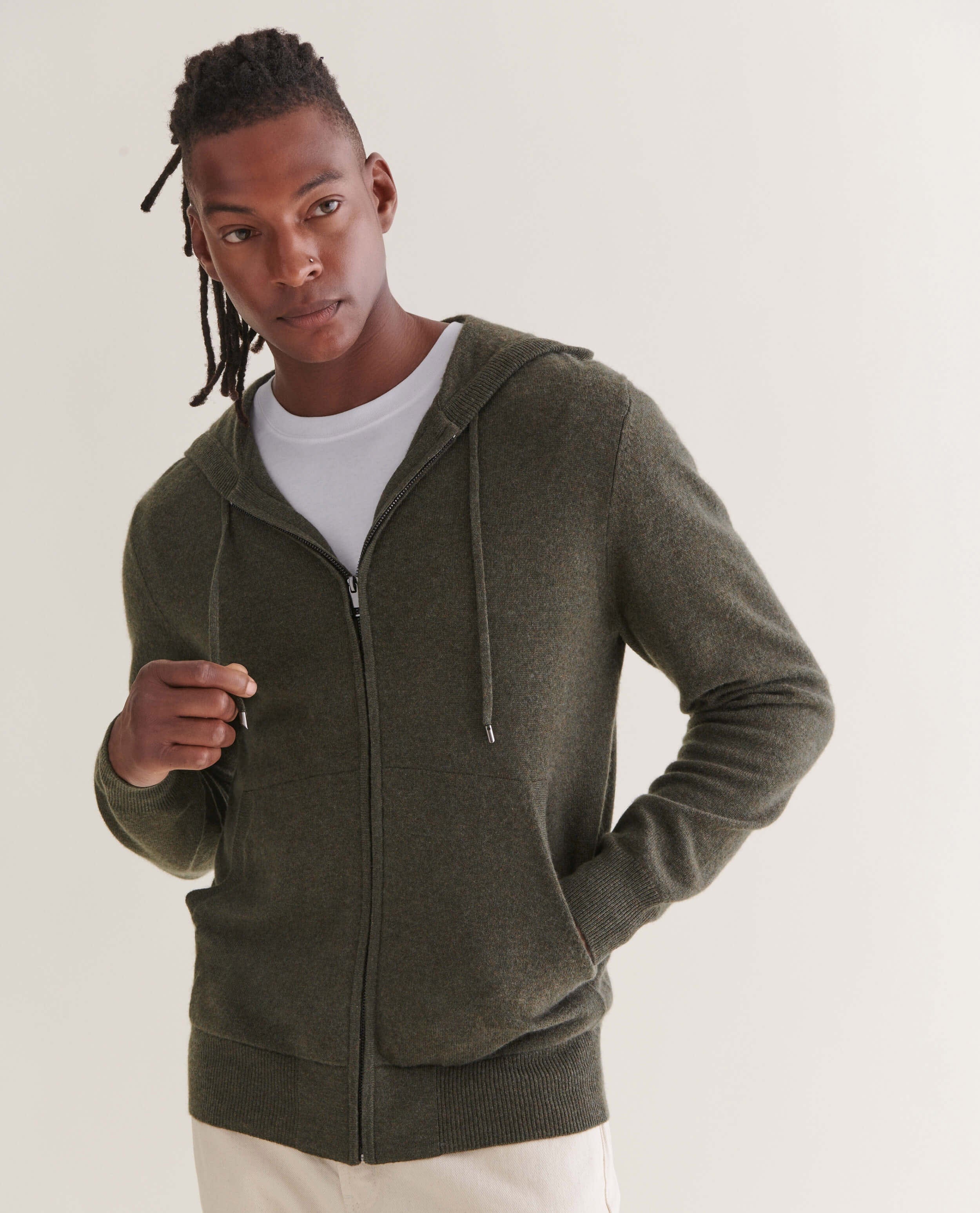 Men's Finest Cashmere Full Zip Hoodie - Image 26