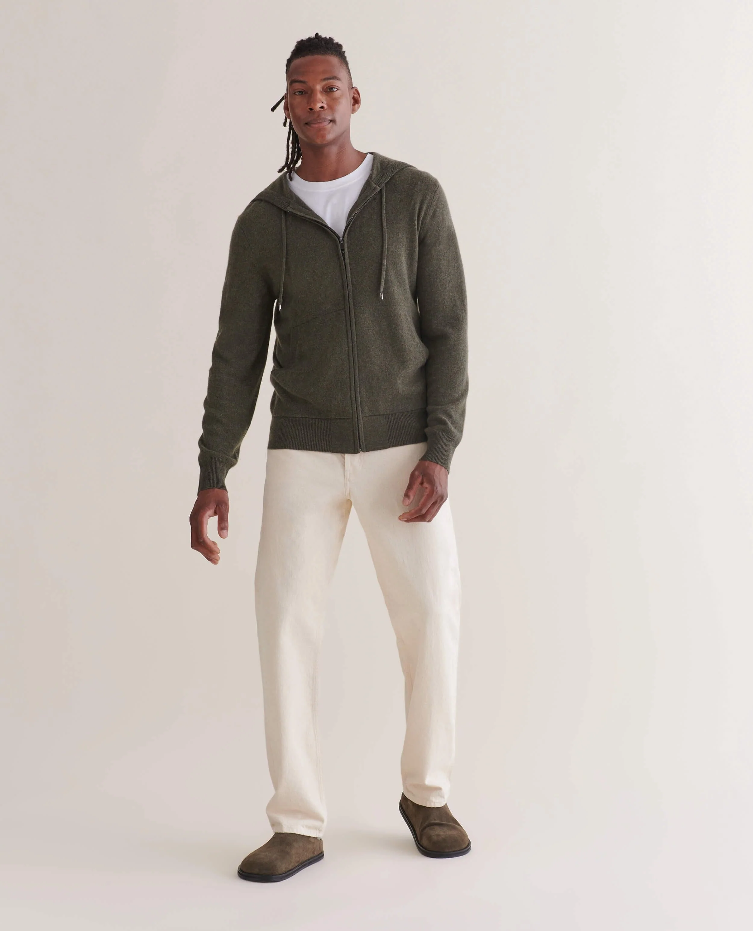 Men's Finest Cashmere Full Zip Hoodie - Image 28