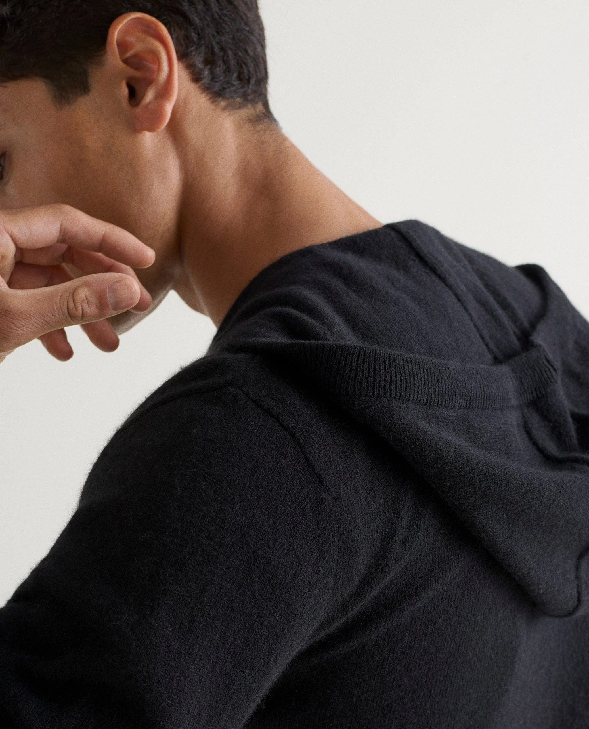 Men's Finest Cashmere Full Zip Hoodie - Image 3