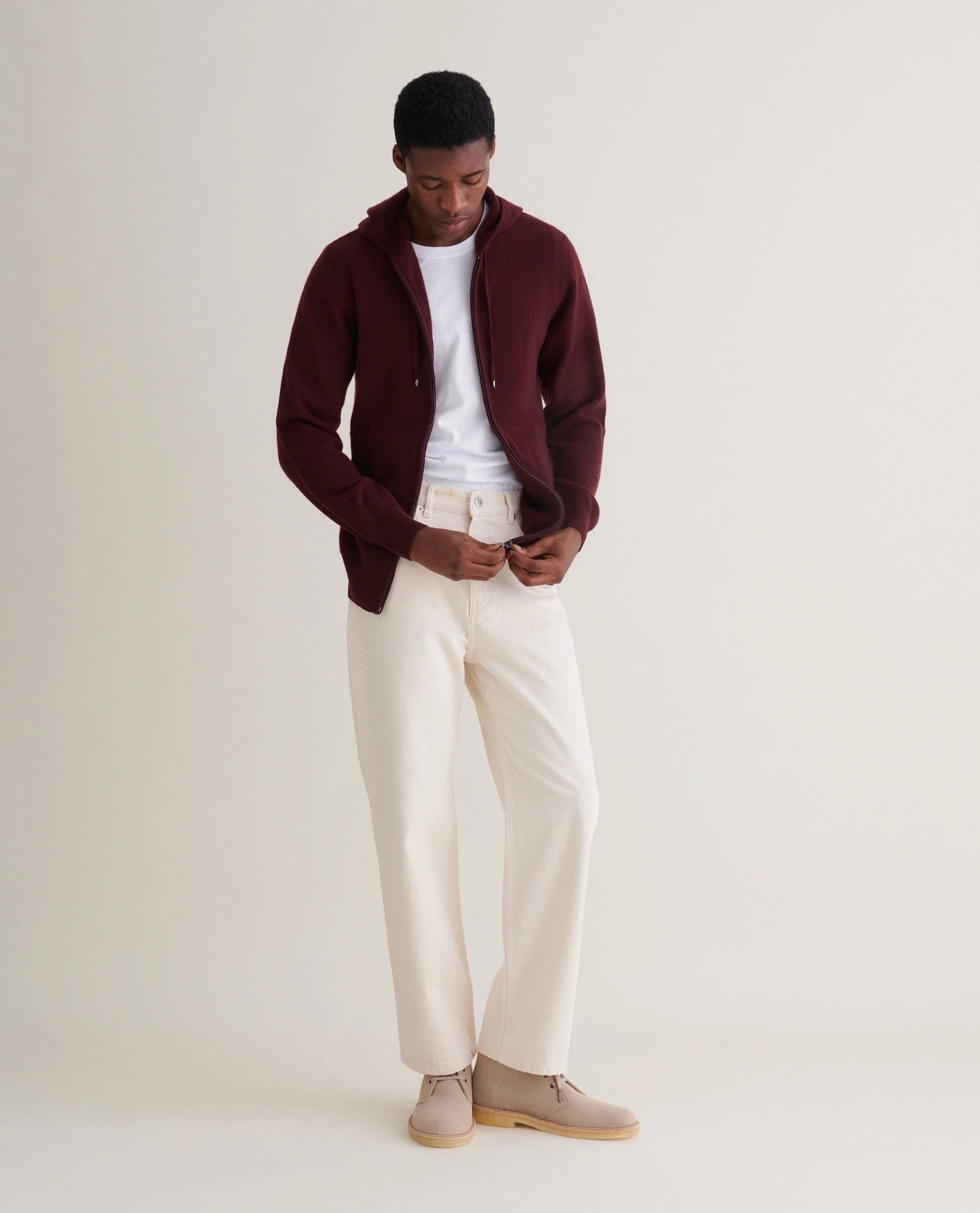 Men's Finest Cashmere Full Zip Hoodie - Image 39