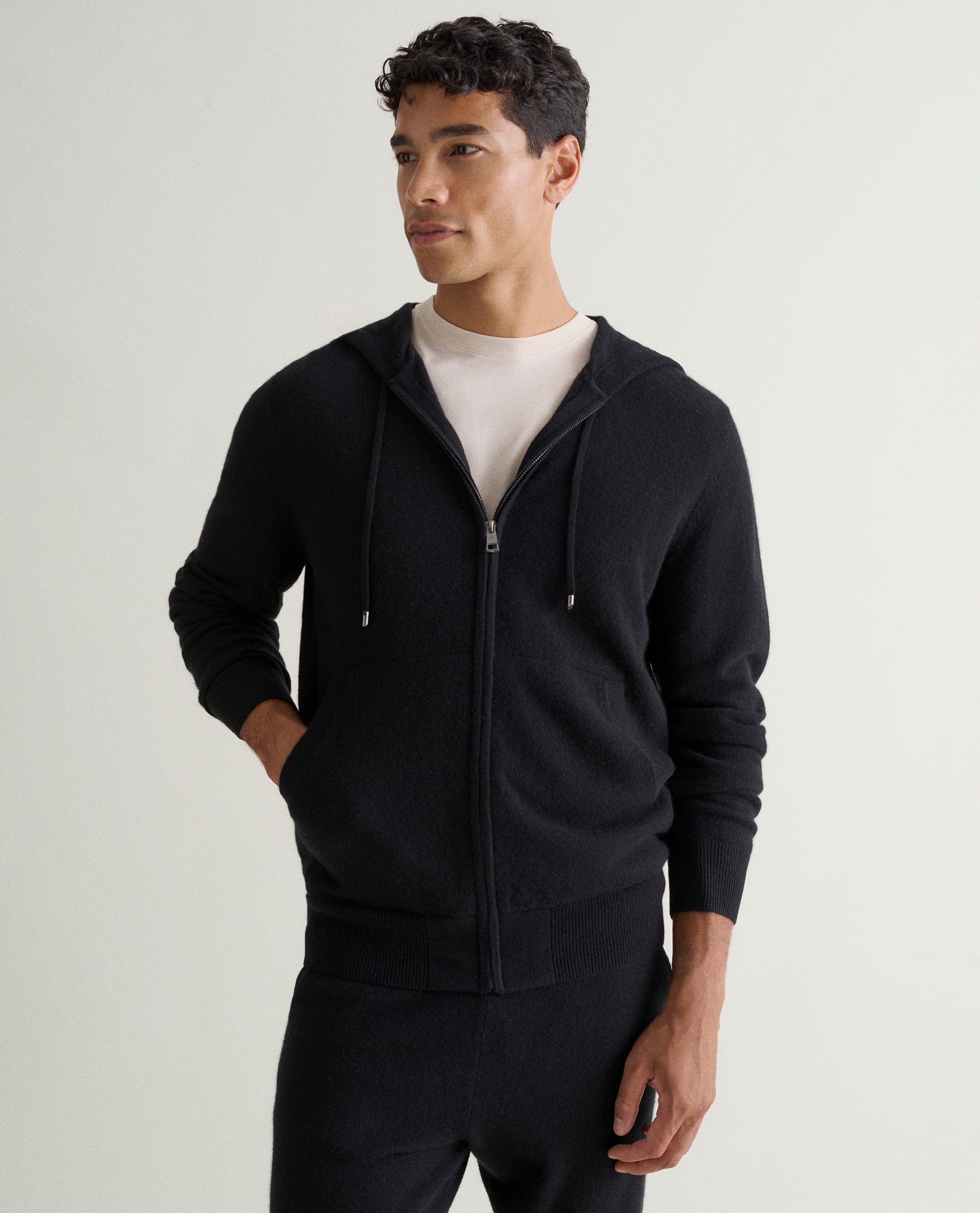 Men's Finest Cashmere Full Zip Hoodie - Image 4