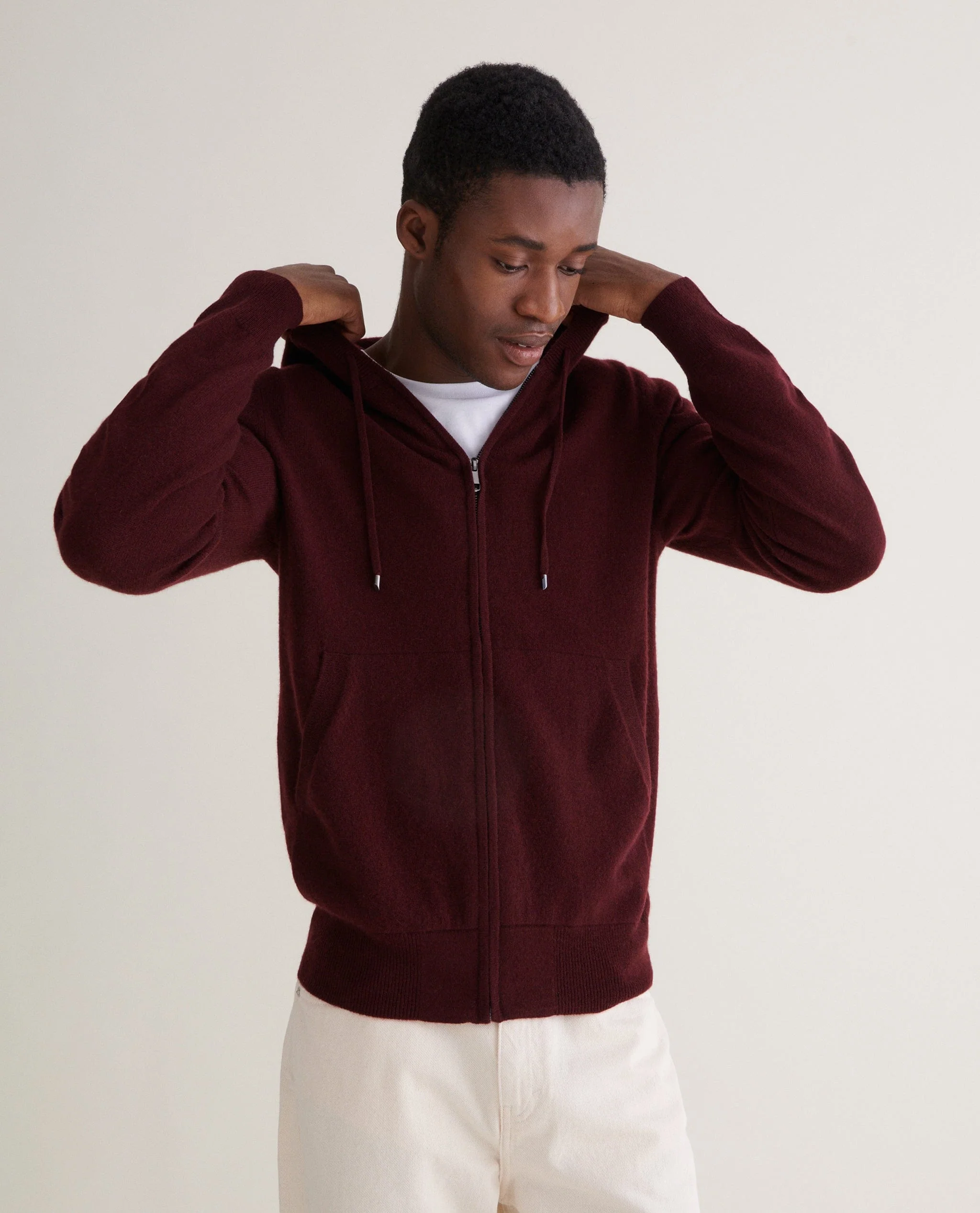 Men's Finest Cashmere Full Zip Hoodie - Image 41