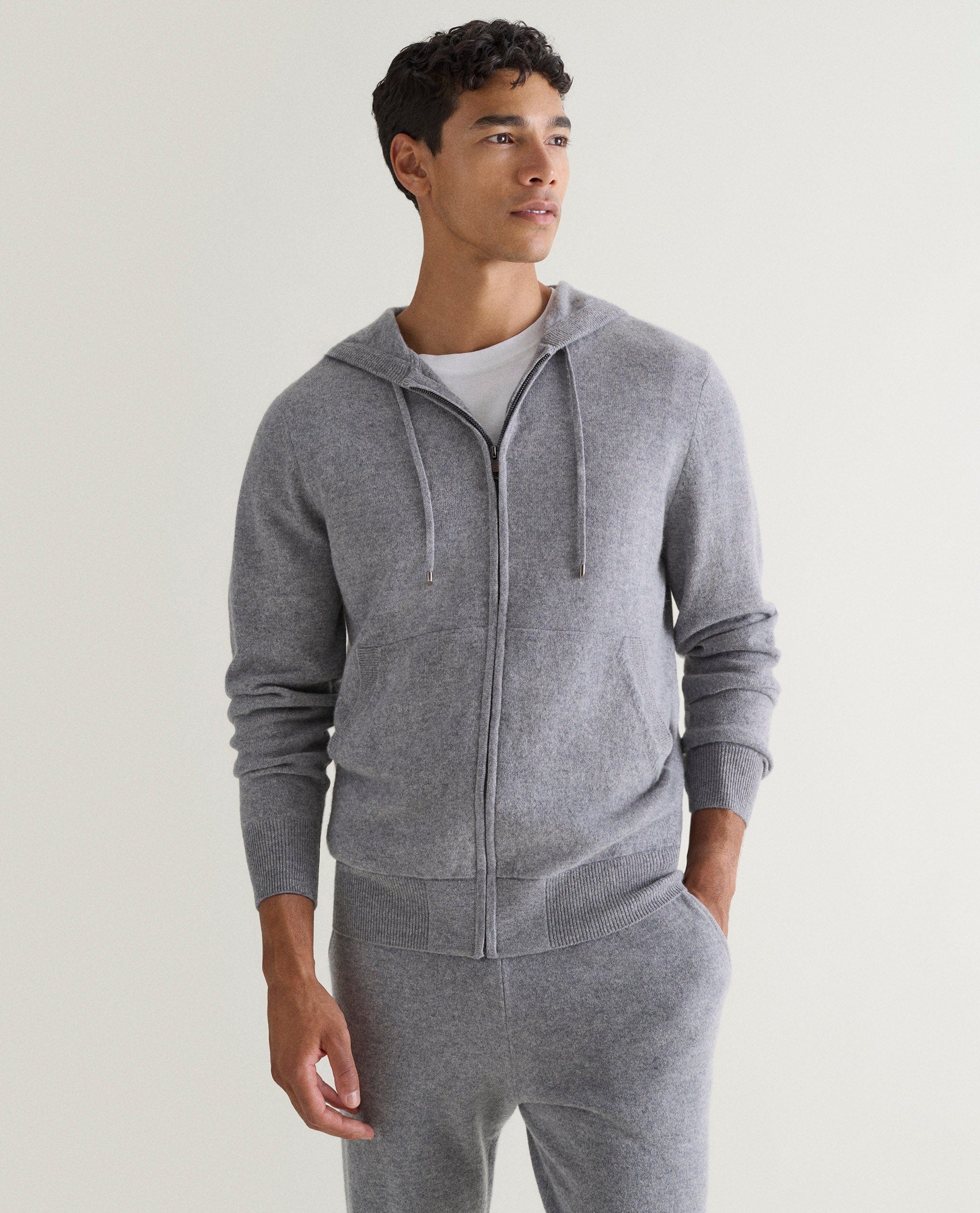 Men's Finest Cashmere Full Zip Hoodie - Image 6