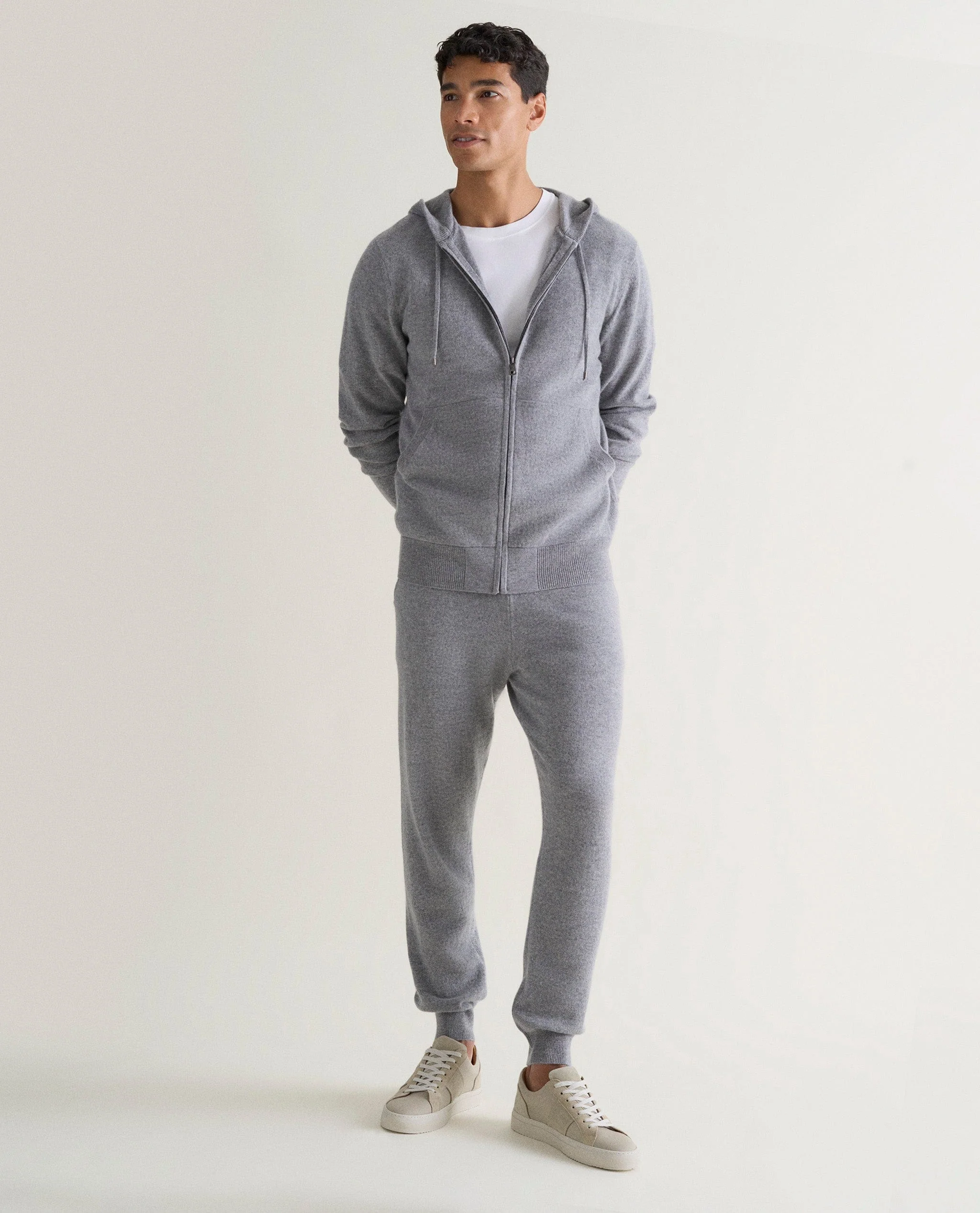 Men's Finest Cashmere Full Zip Hoodie - Image 8
