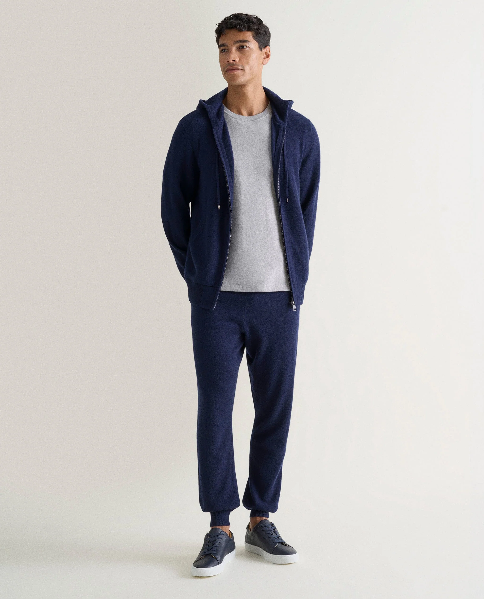 Men's Finest Cashmere Full Zip Hoodie - Image 13