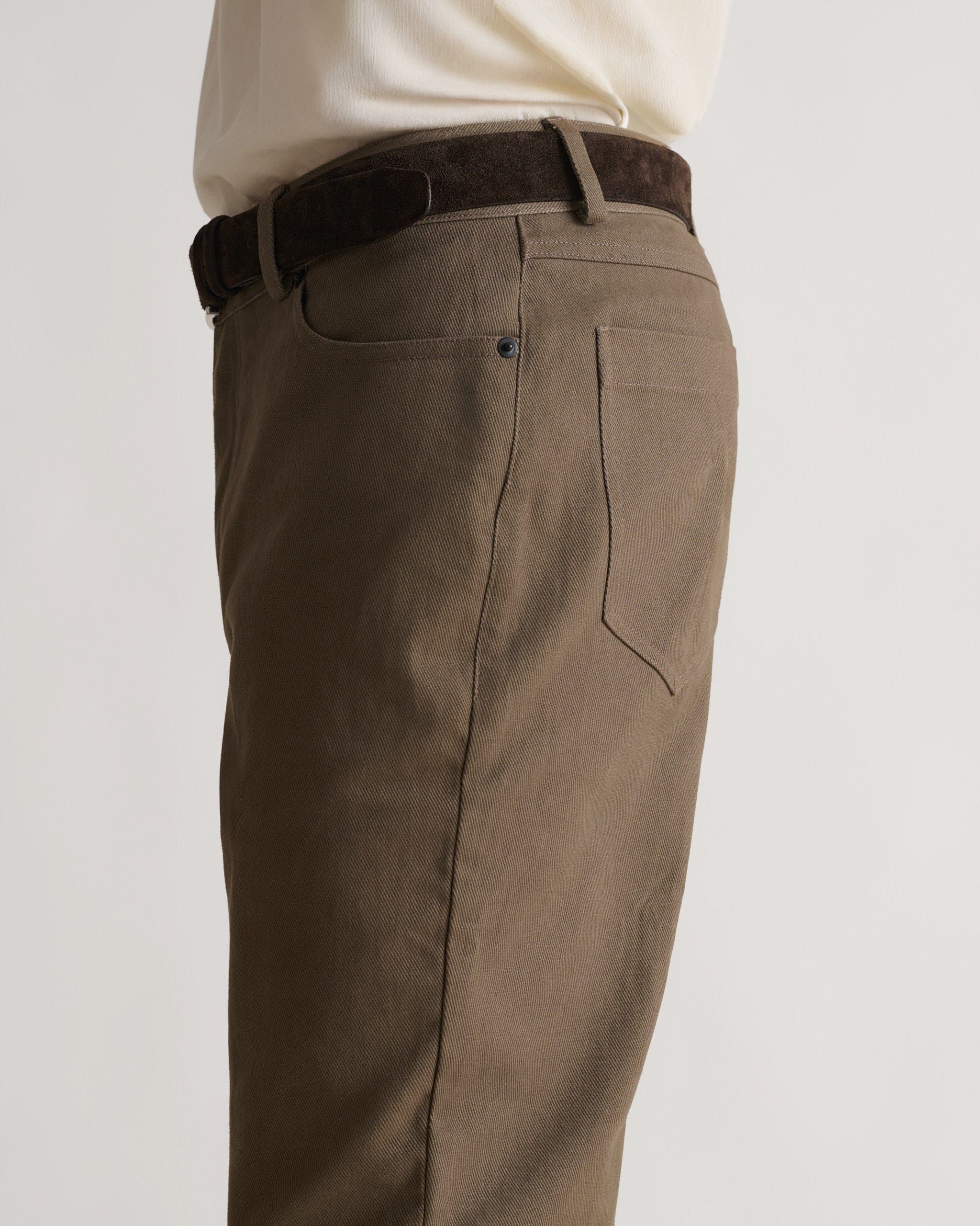 Men's Organic Cotton Straight Leg 5-Pocket Chino - Silt - Image 3