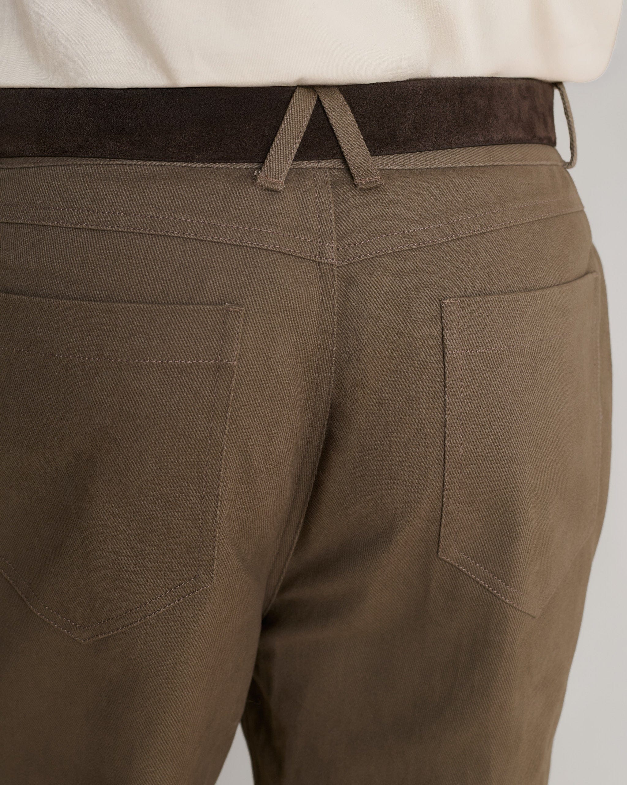 Men's Organic Cotton Straight Leg 5-Pocket Chino - Silt - Image 6