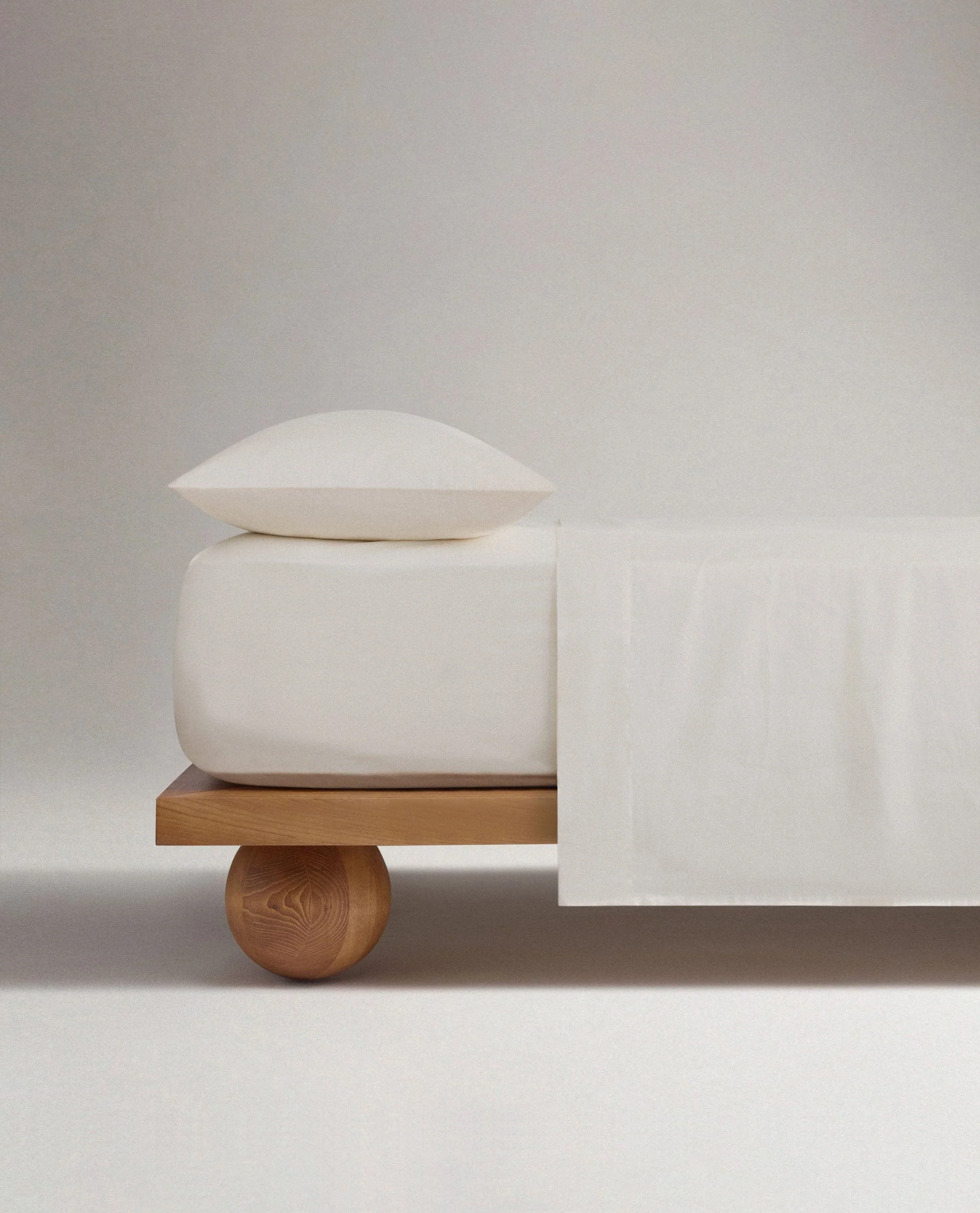 Soft & Smooth Premium Cotton Fitted Sheet - Buttermilk - Image 4