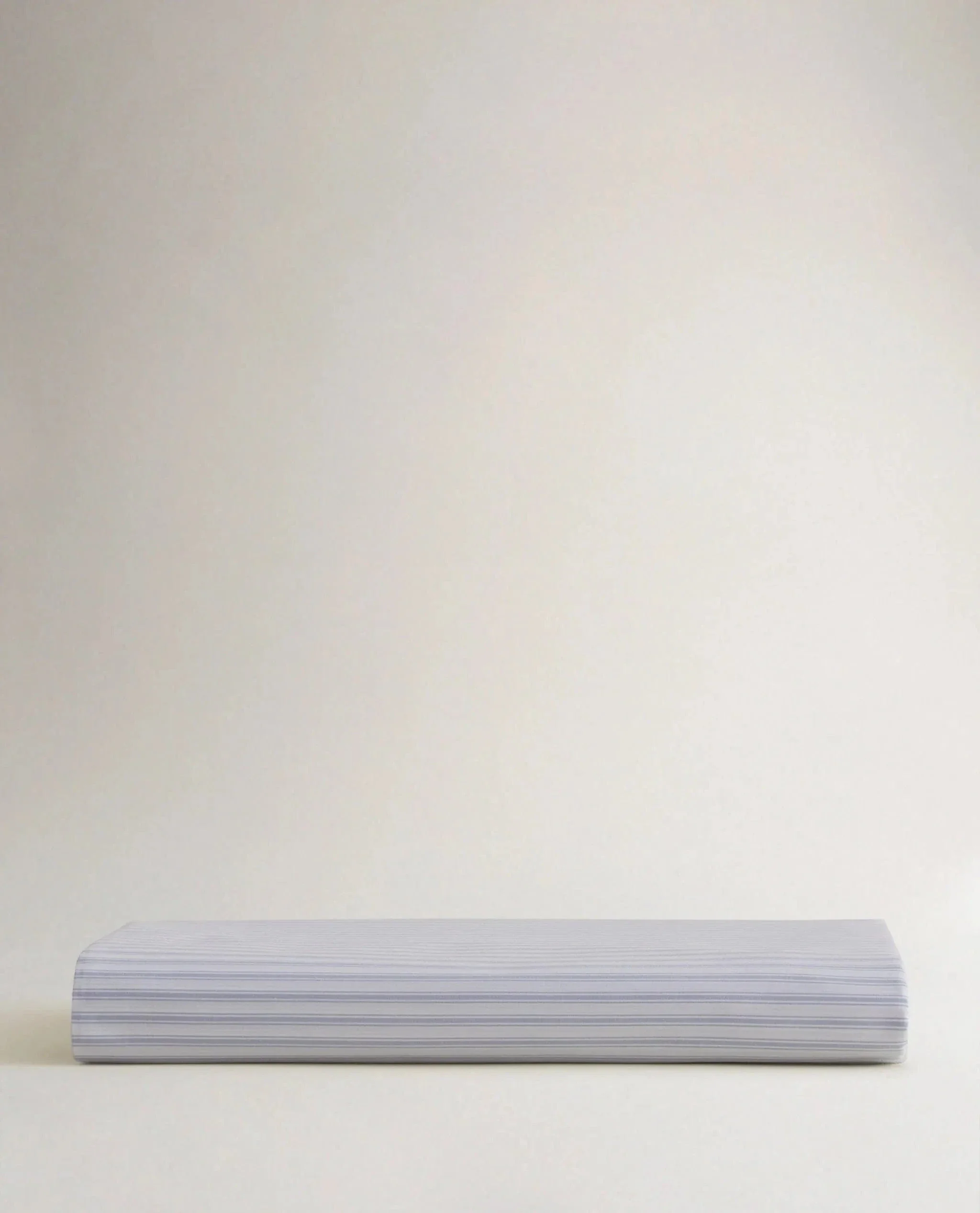Crisp & Cool Organic Cotton Fitted Sheet - Blue Stripe Ticking - Image 5