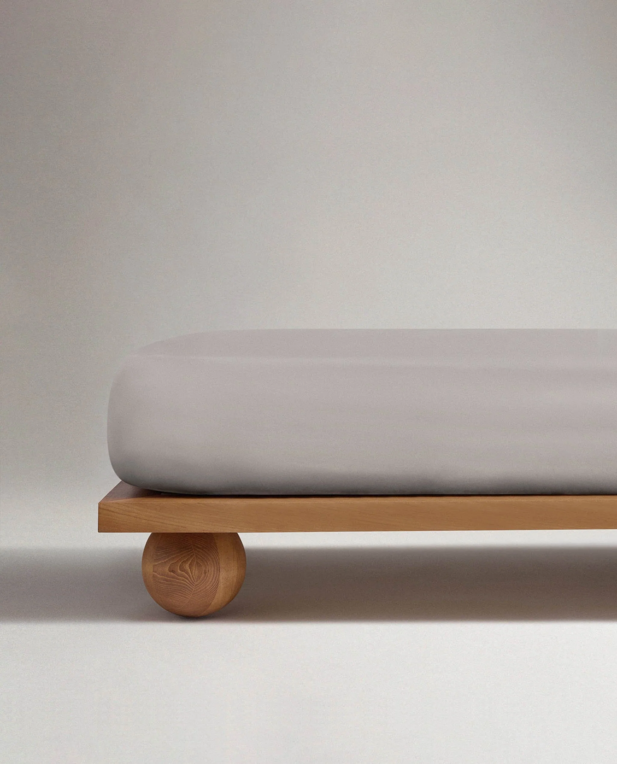 Soft & Smooth Premium Cotton Fitted Sheet - Pebble - Image 3