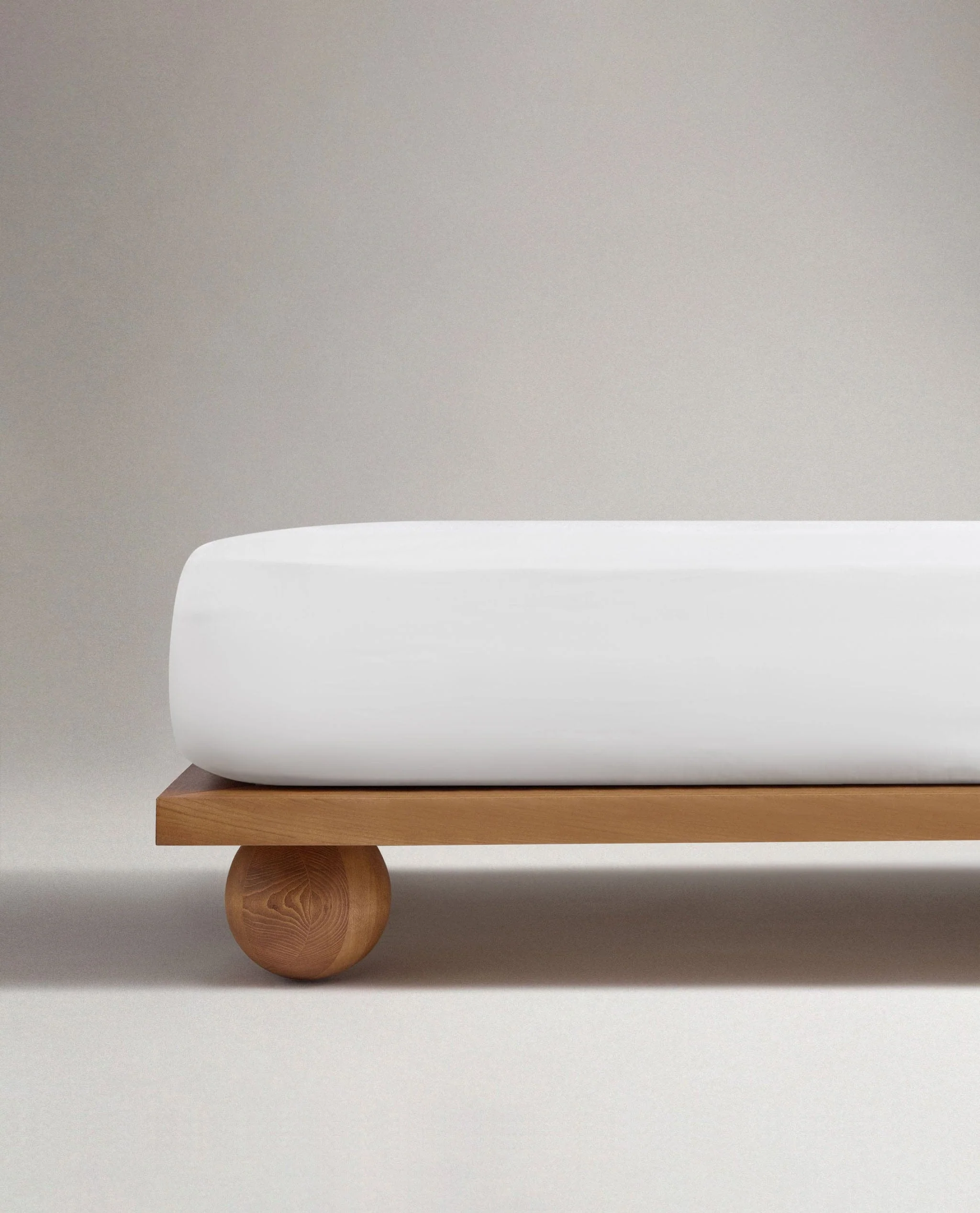 Soft & Smooth Premium Cotton Fitted Sheet - White - Image 3