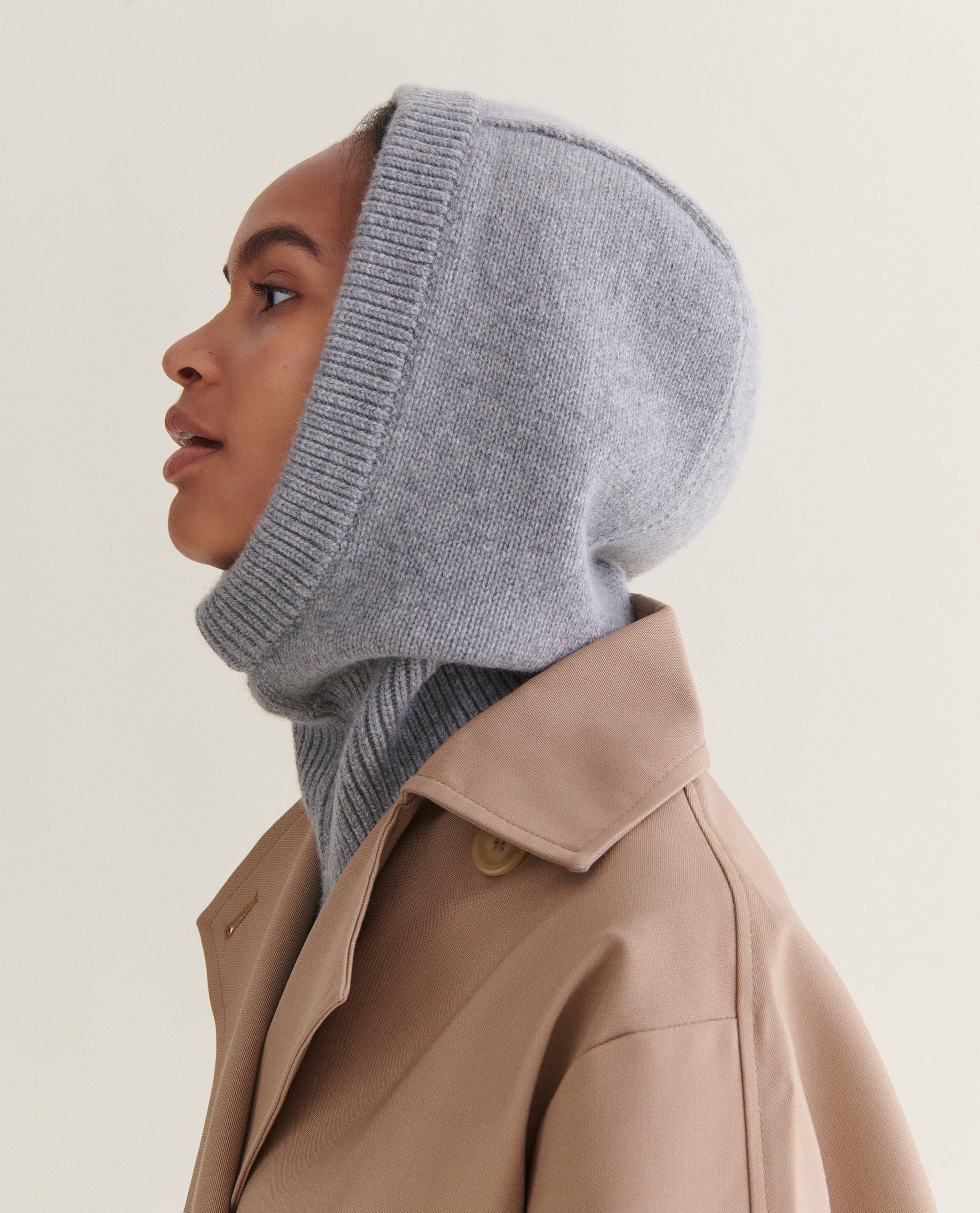 Women's Cashmere Merino Knitted Hood - Image 11