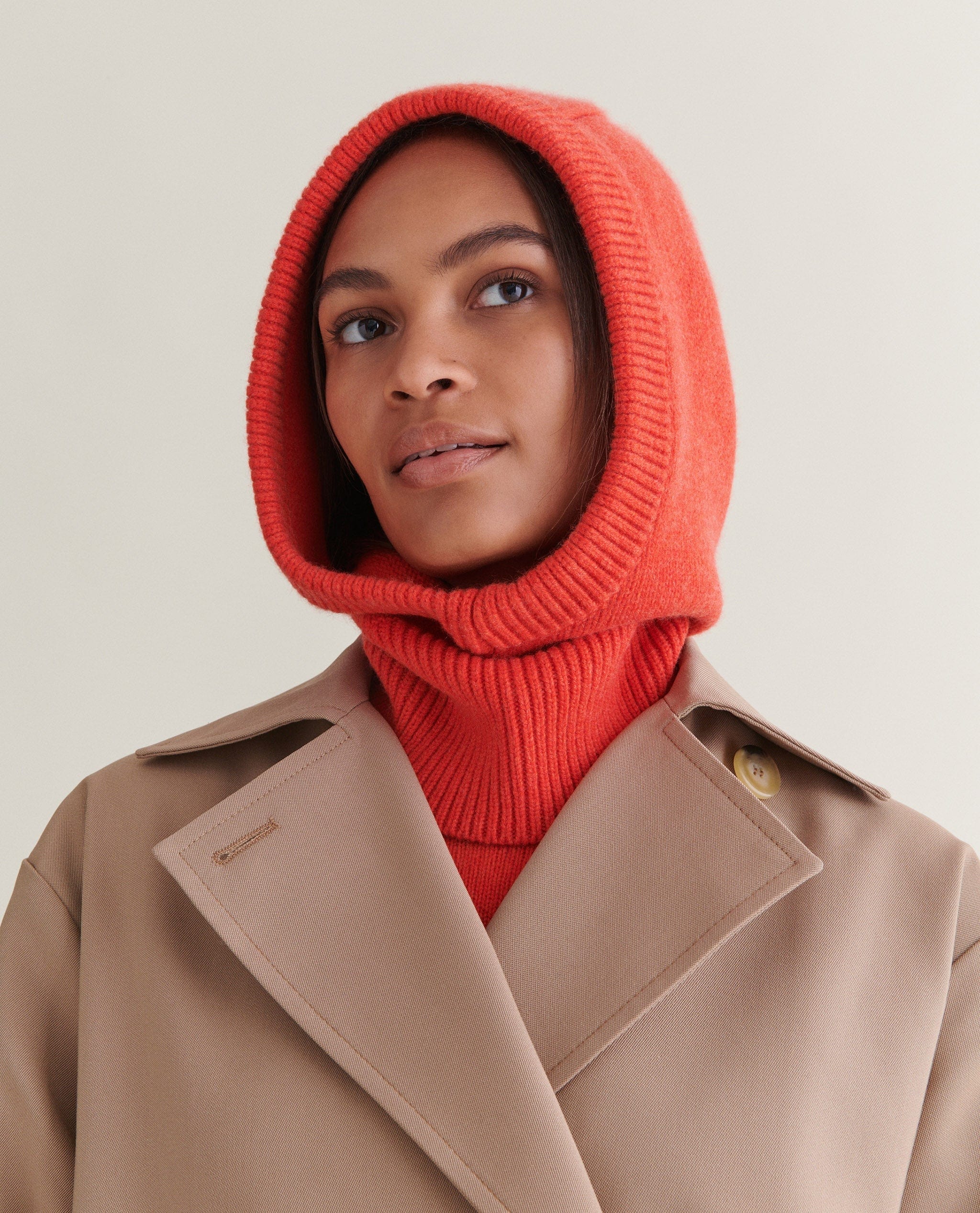 Women's Cashmere Merino Knitted Hood - Image 14