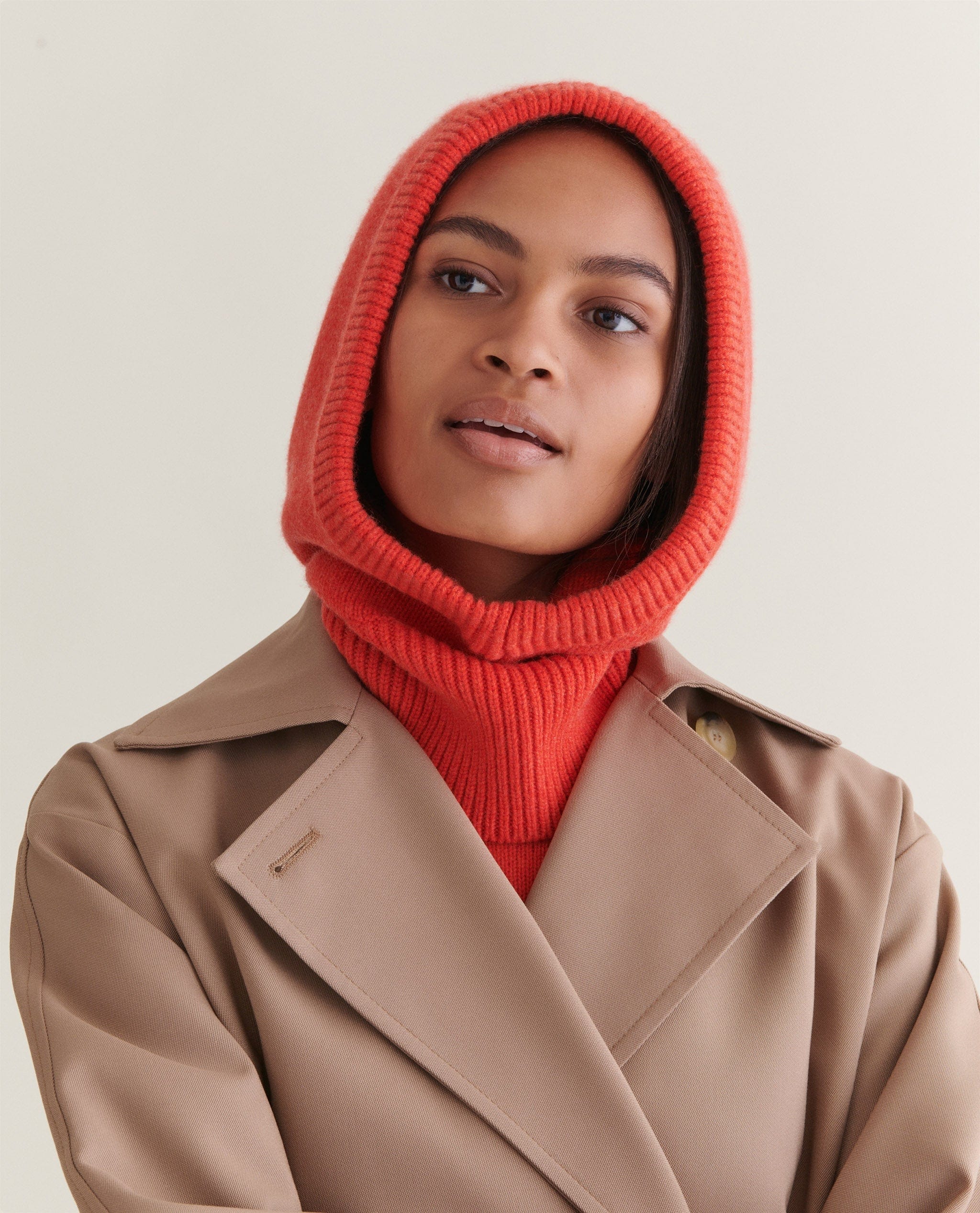Women's Cashmere Merino Knitted Hood - Image 15