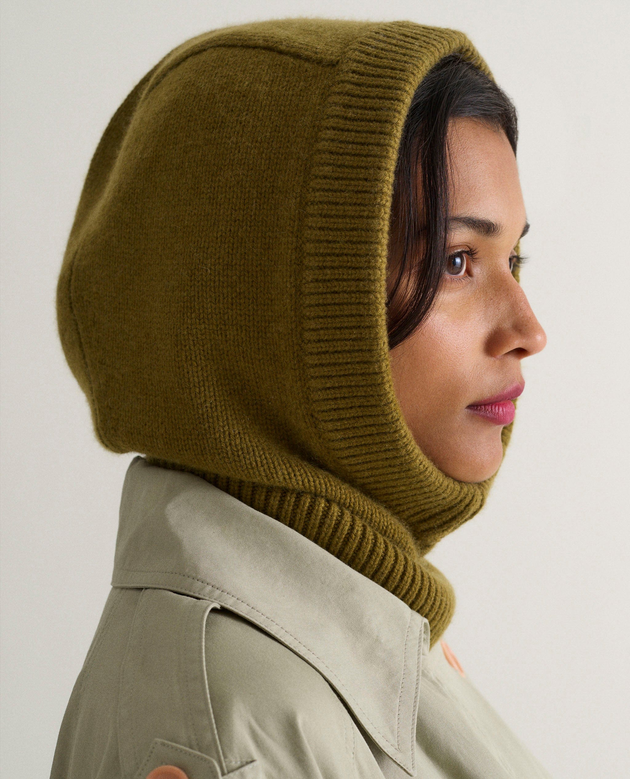 Women's Cashmere Merino Knitted Hood - Image 24