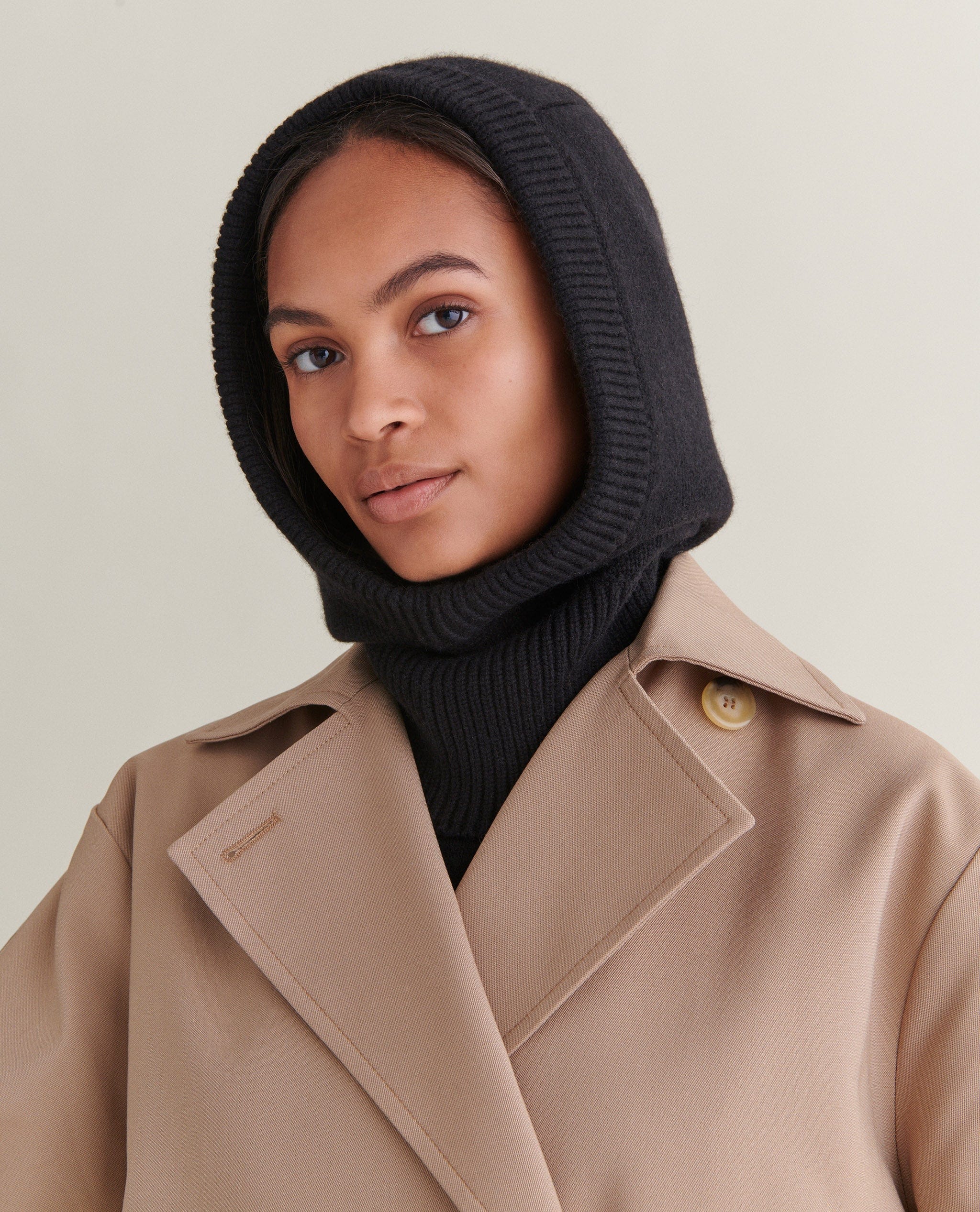 Women's Cashmere Merino Knitted Hood - Image 3