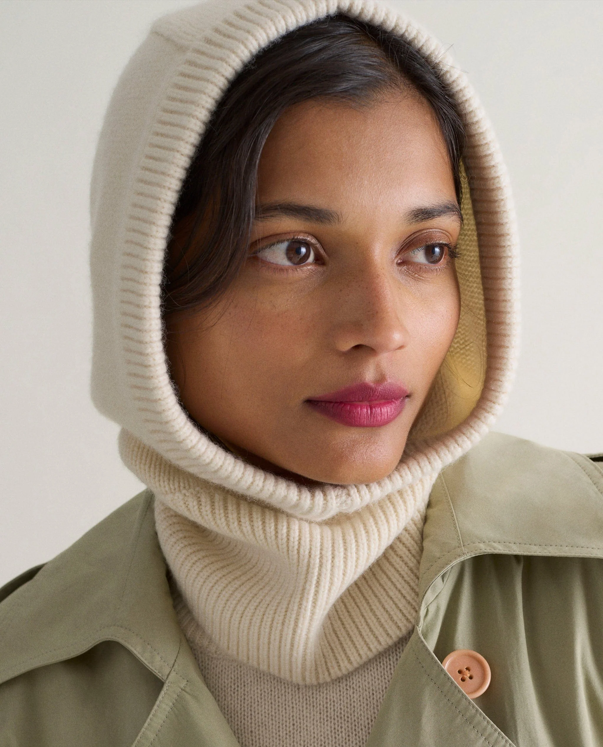 Women's Cashmere Merino Knitted Hood - Image 5
