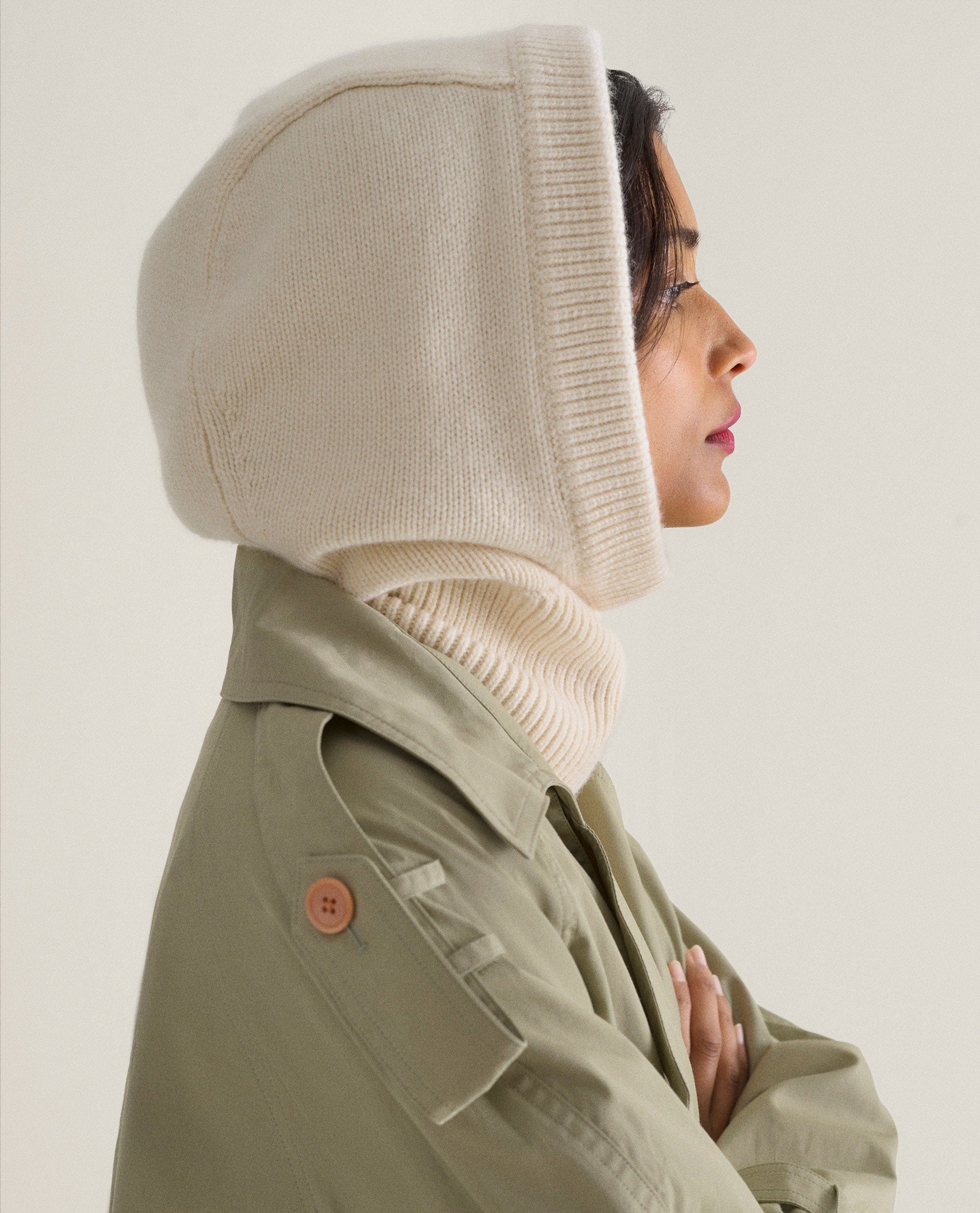 Women's Cashmere Merino Knitted Hood - Image 6