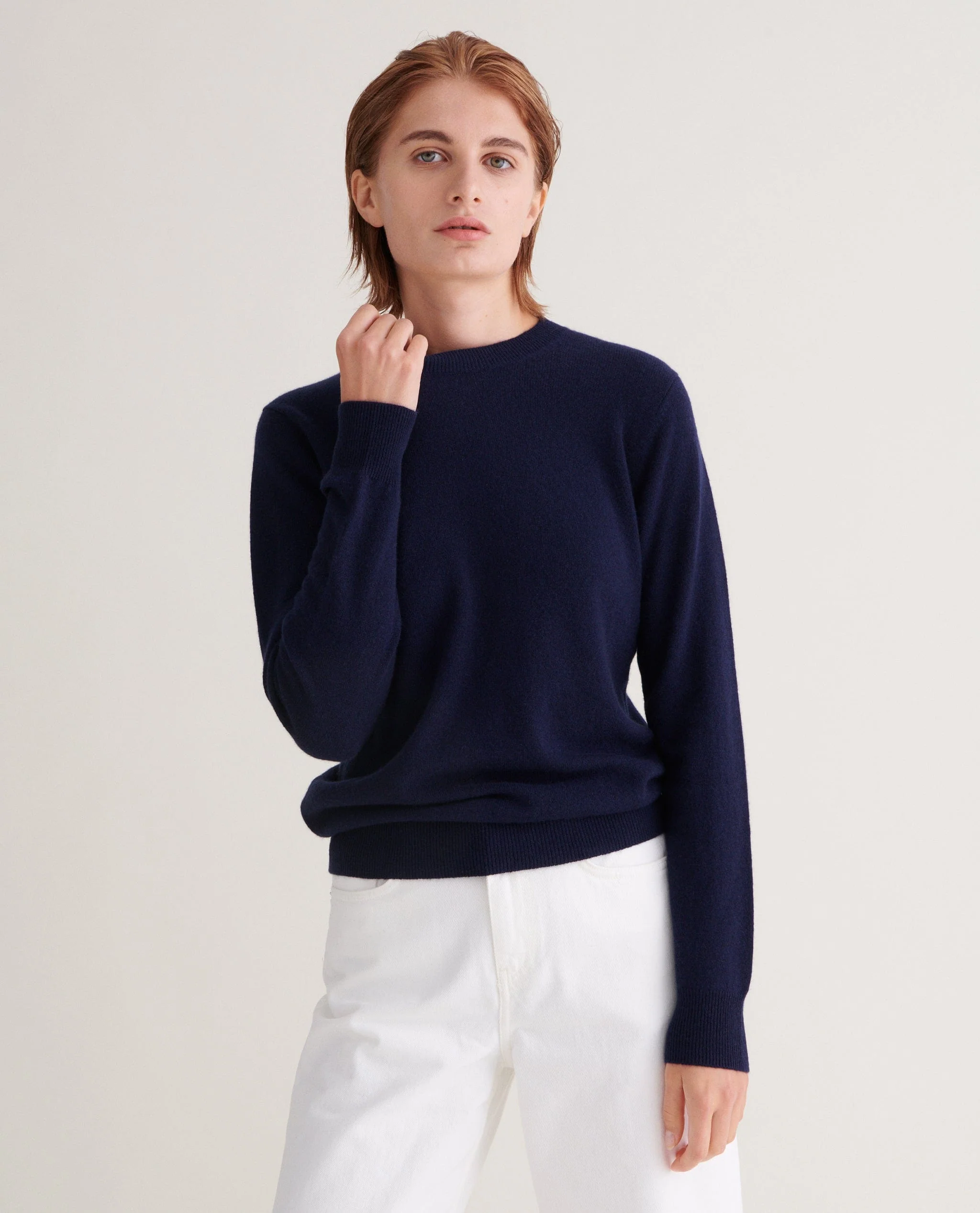 Women's Finest Cashmere Classic Crew Neck Jumper - Image 8
