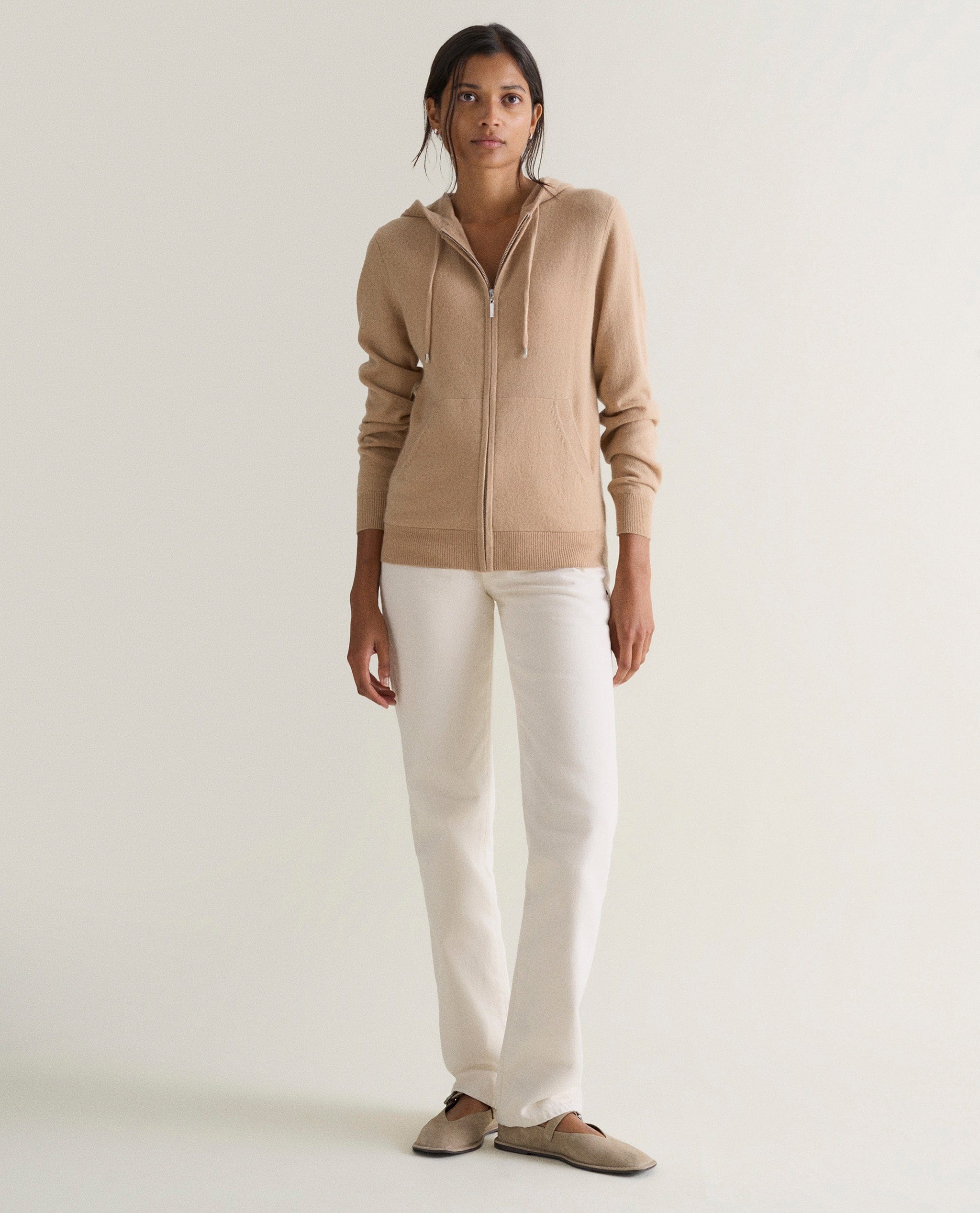 Women's Finest Cashmere Full Zip Hoodie - Image 16