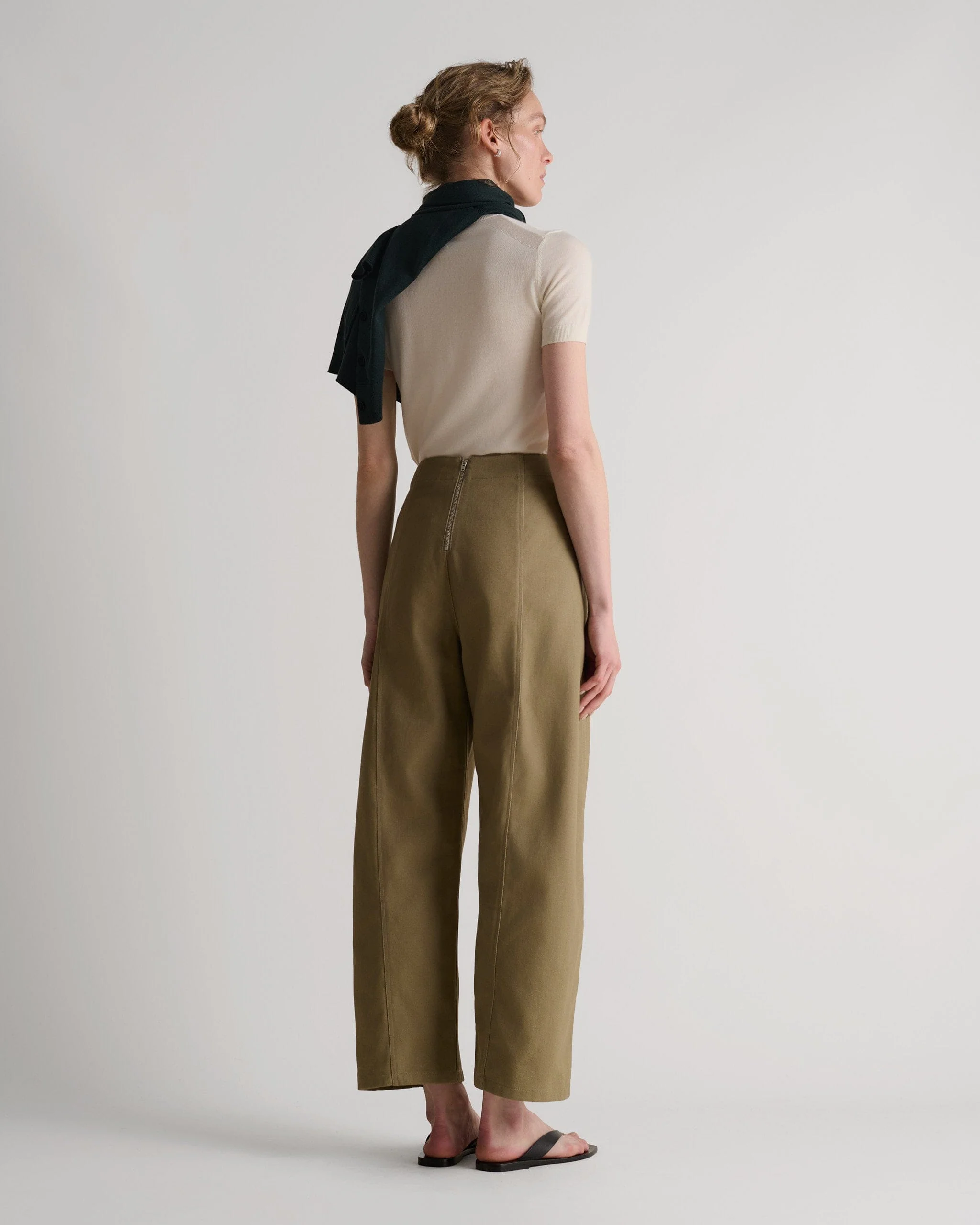 Women's Organic Cotton Barrel Leg Jean - Silt - Image 3